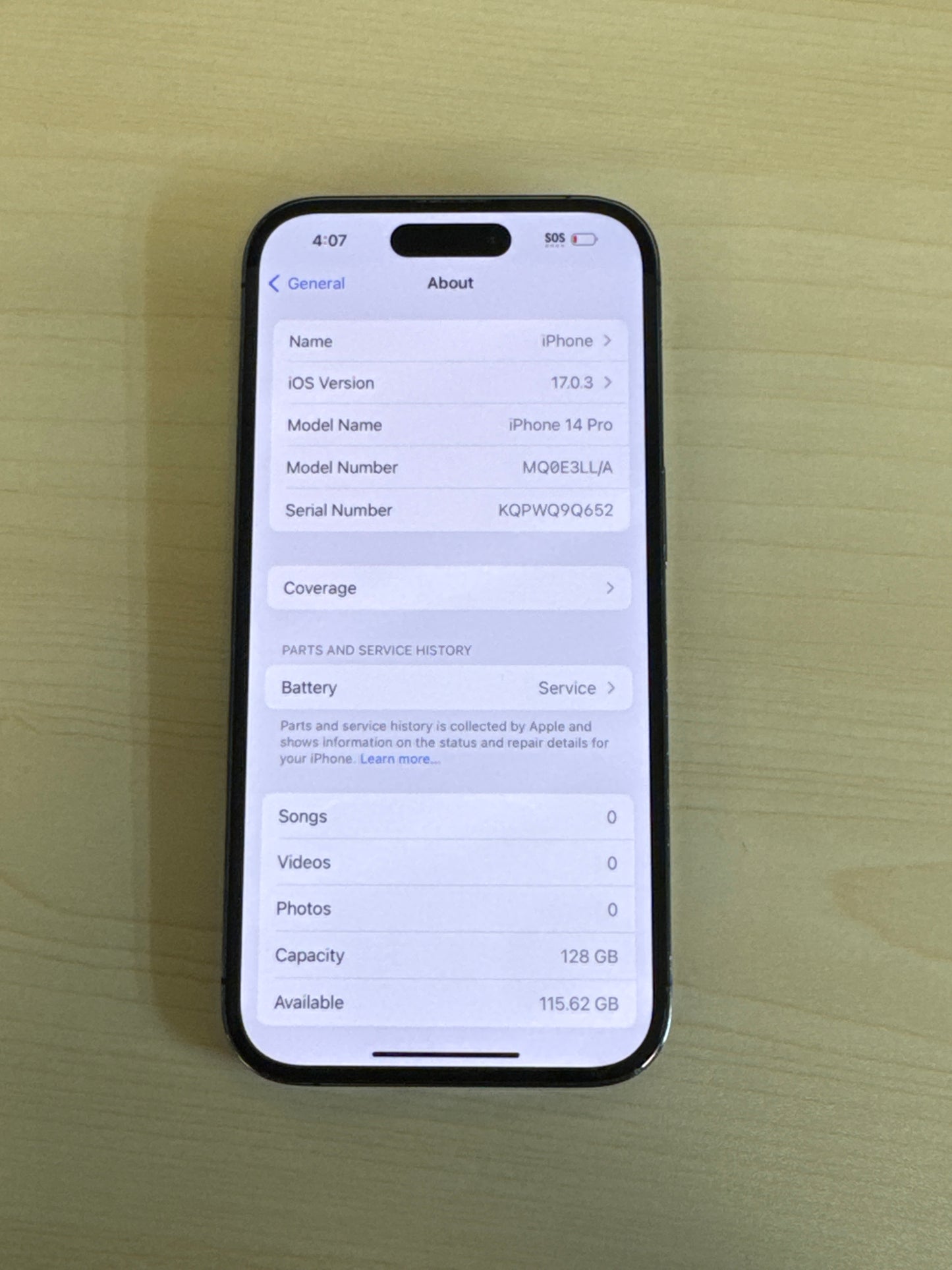 Unlocked Apple iPhone 14 Pro A2650 128GB Deep Purple - Cracked Read!