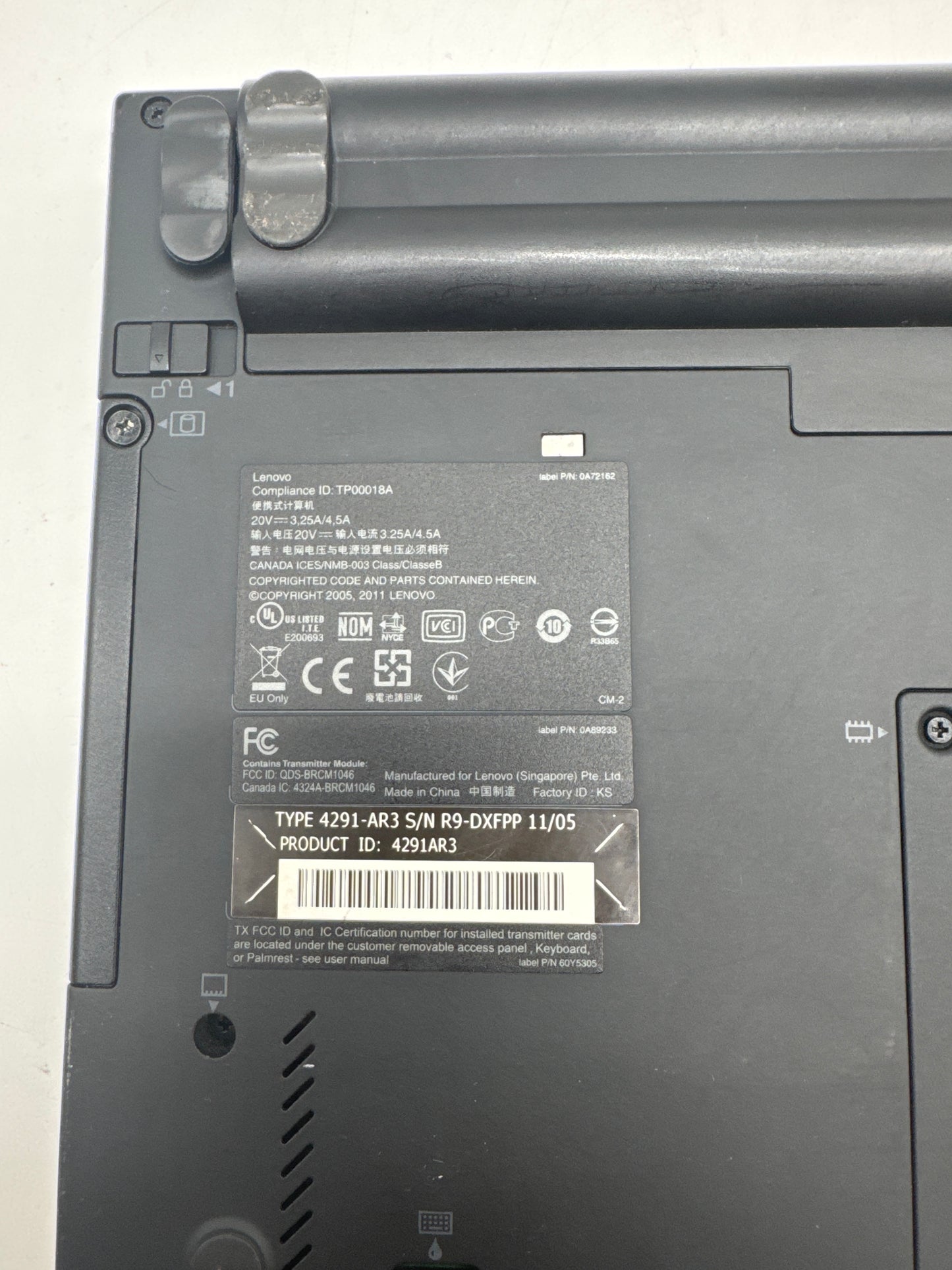 Lenovo THINKPAD X22012.5" i5-2520M @2.5GHz 4GB RAM 320GB HDD UNTESTED