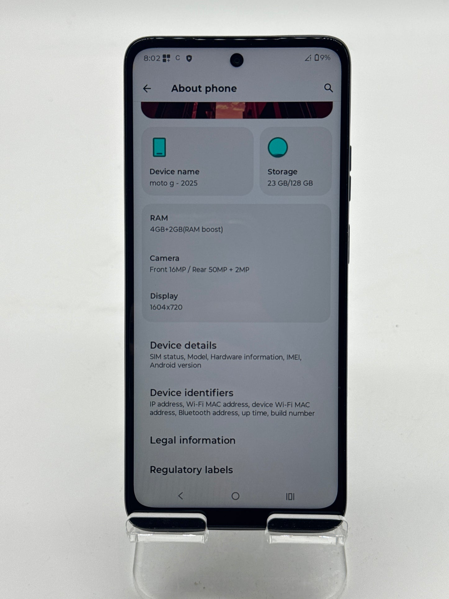 Metro Motorola Moto G 2025 6.7" XT2513-1 128GB 4GB RAM Forest Gray