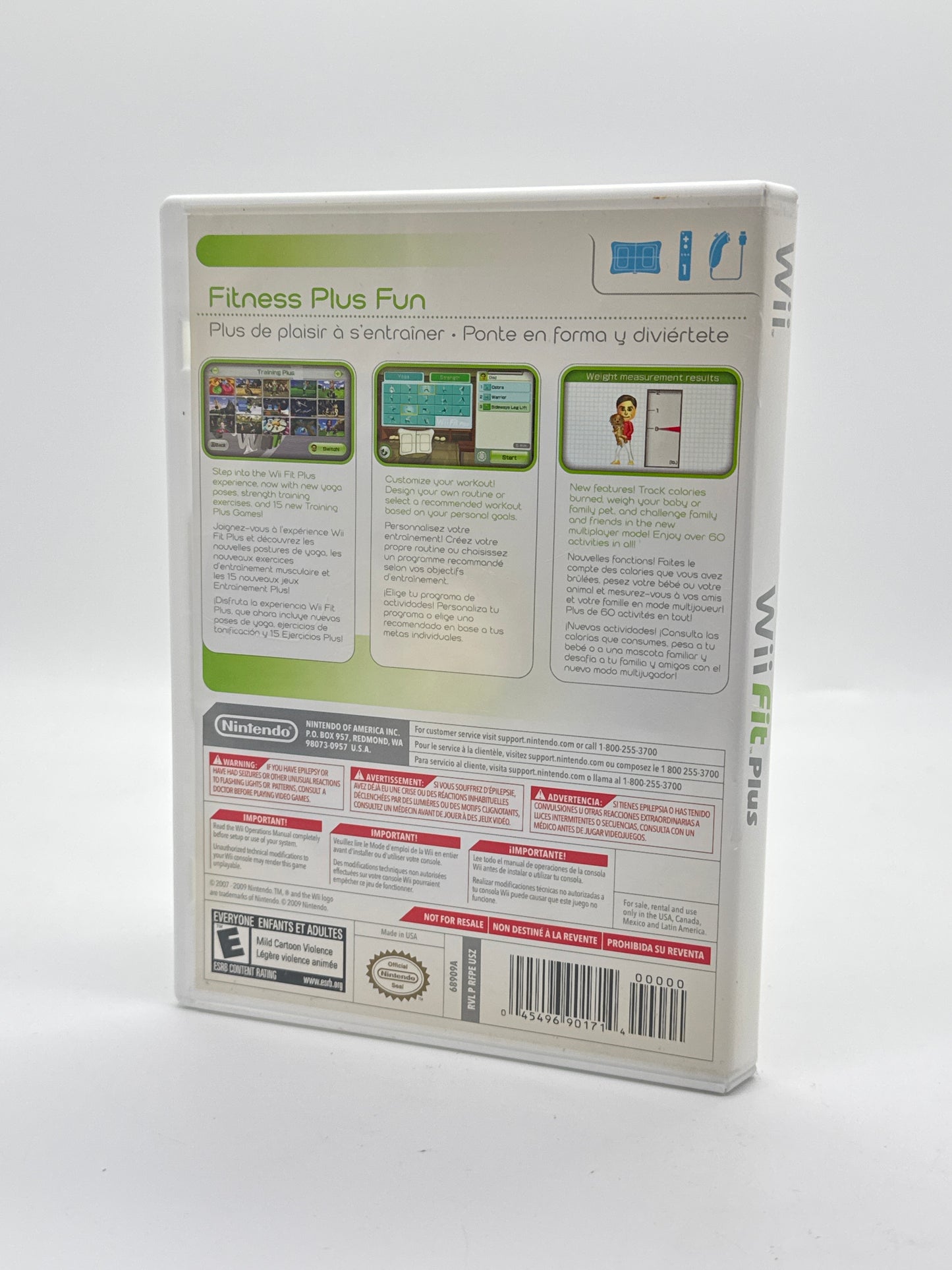 Wii Fit Plus (Nintendo Wii 2009) No Manual