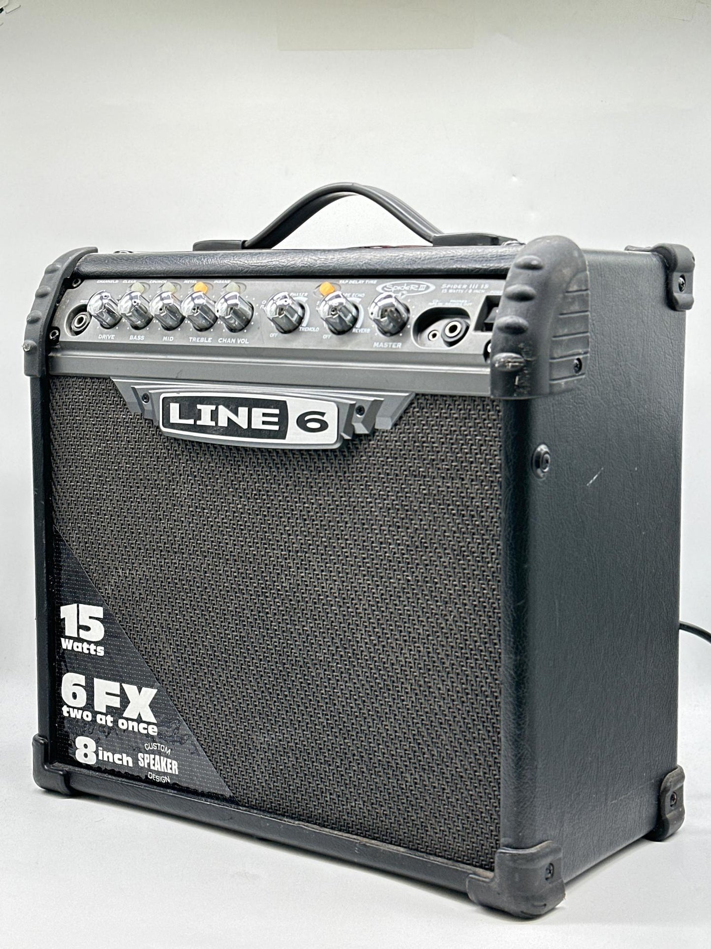 Line 6 Spider III 15 Watt Guitar Amplifier Amp Black Tested