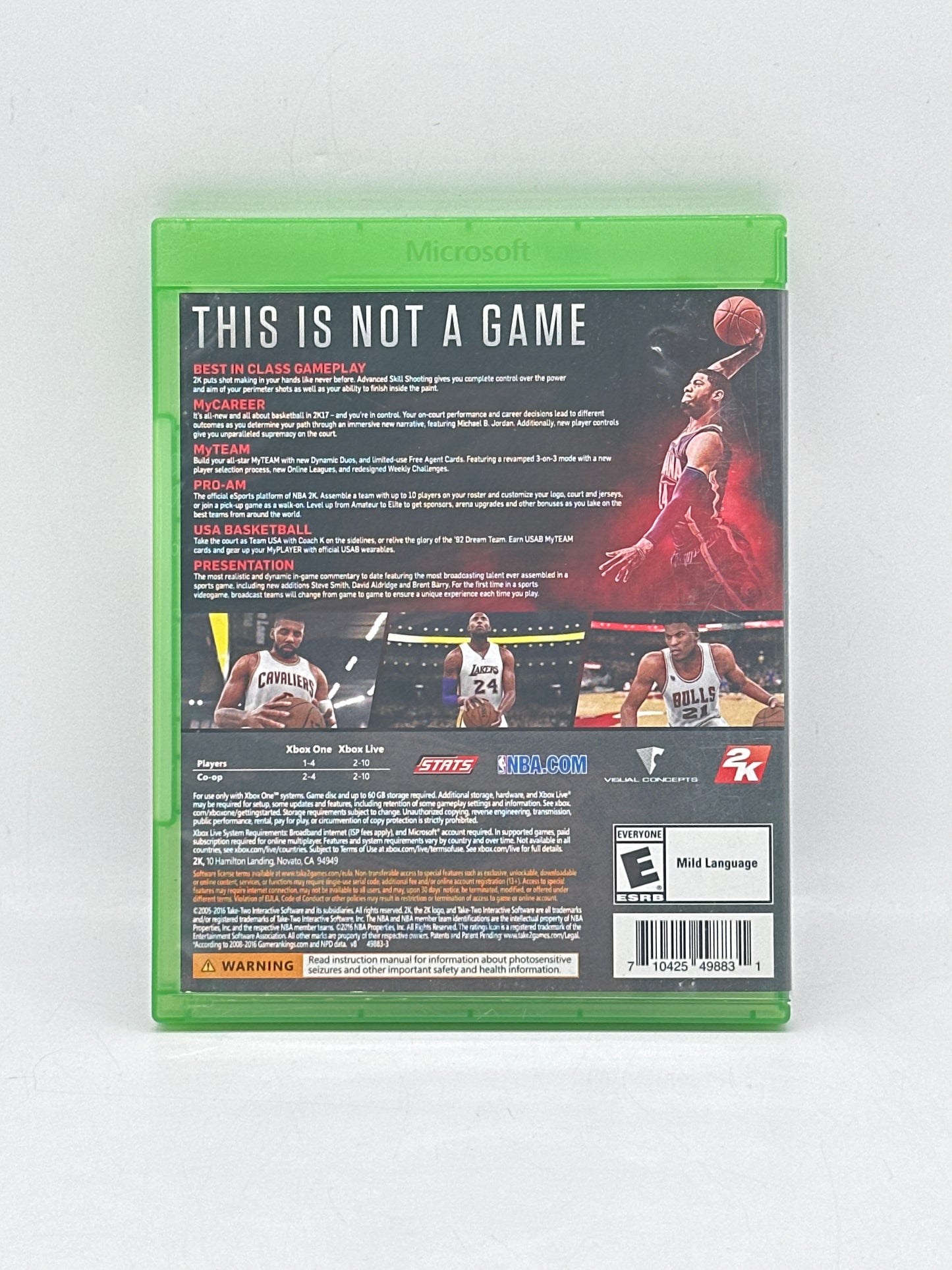 NBA 2K17 - Xbox One - Tested - Free Shipping