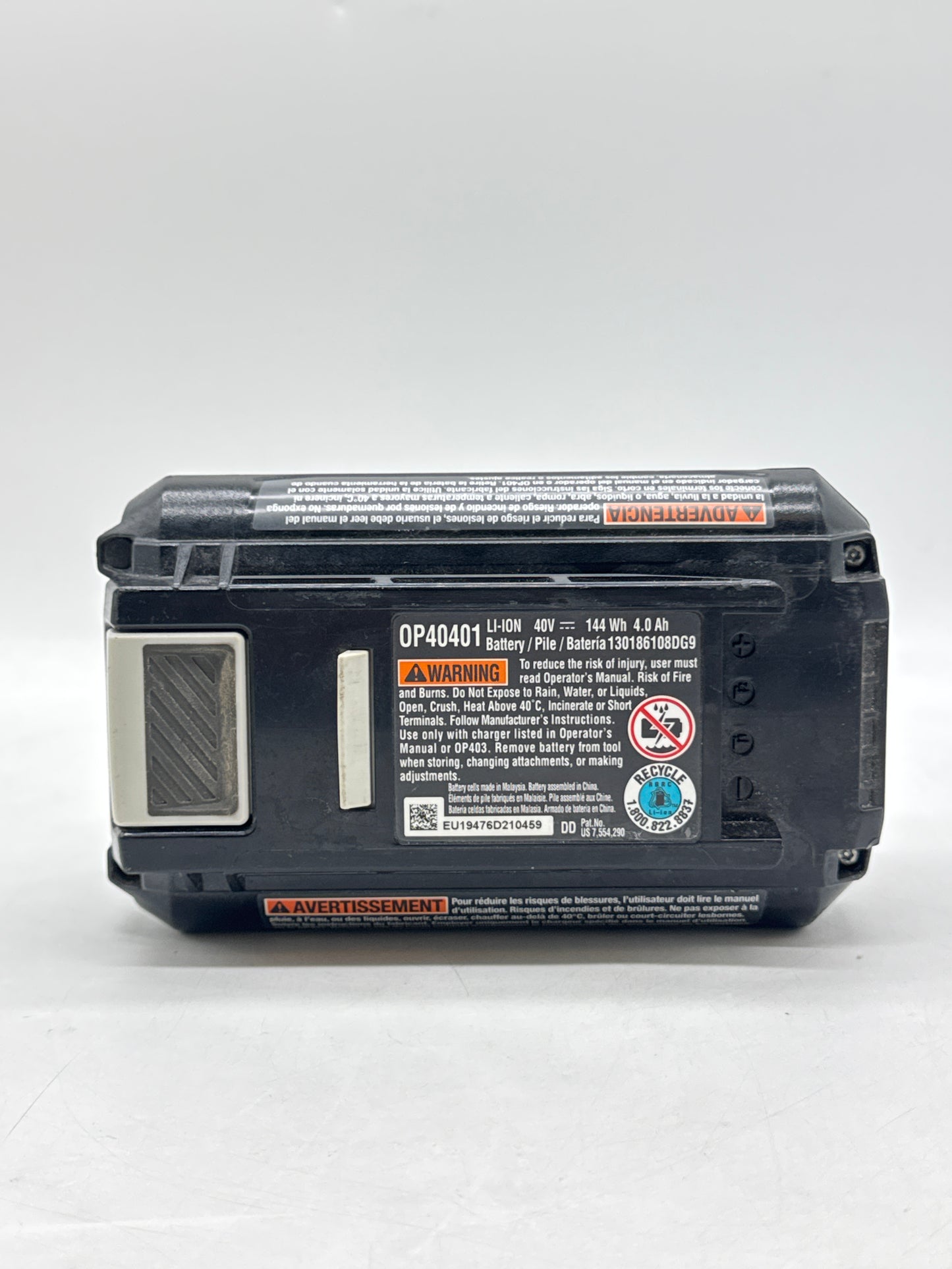 Ryobi 40V 4ah Lithium Battery OP40401 with Ryobi 40V Lithium-Ion Charger