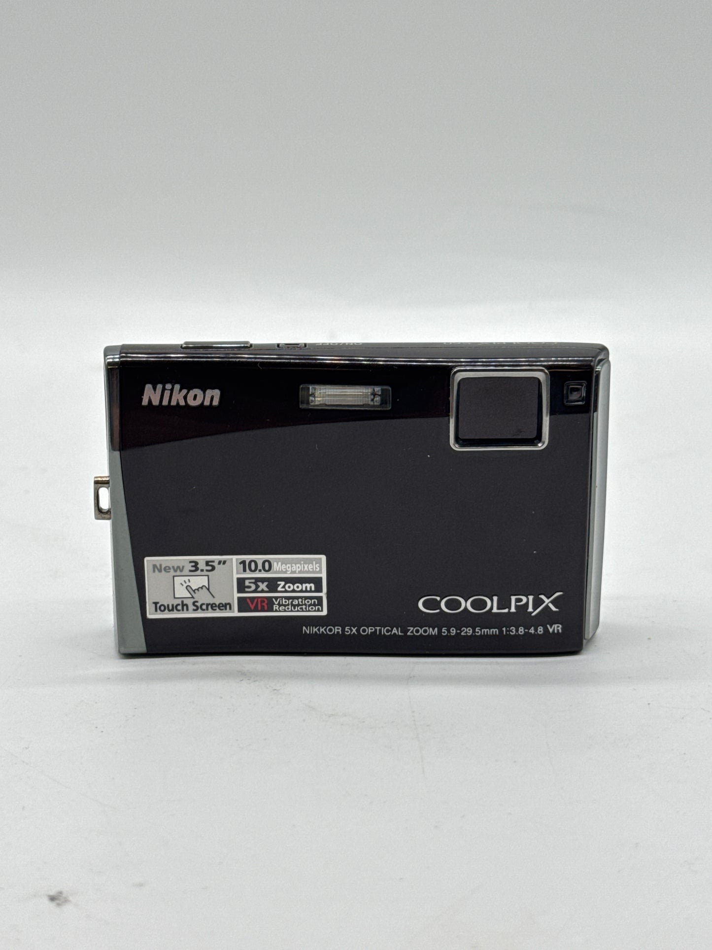 Nikon COOLPIX S60 10.0MP Digital Camera Black UNTESTED