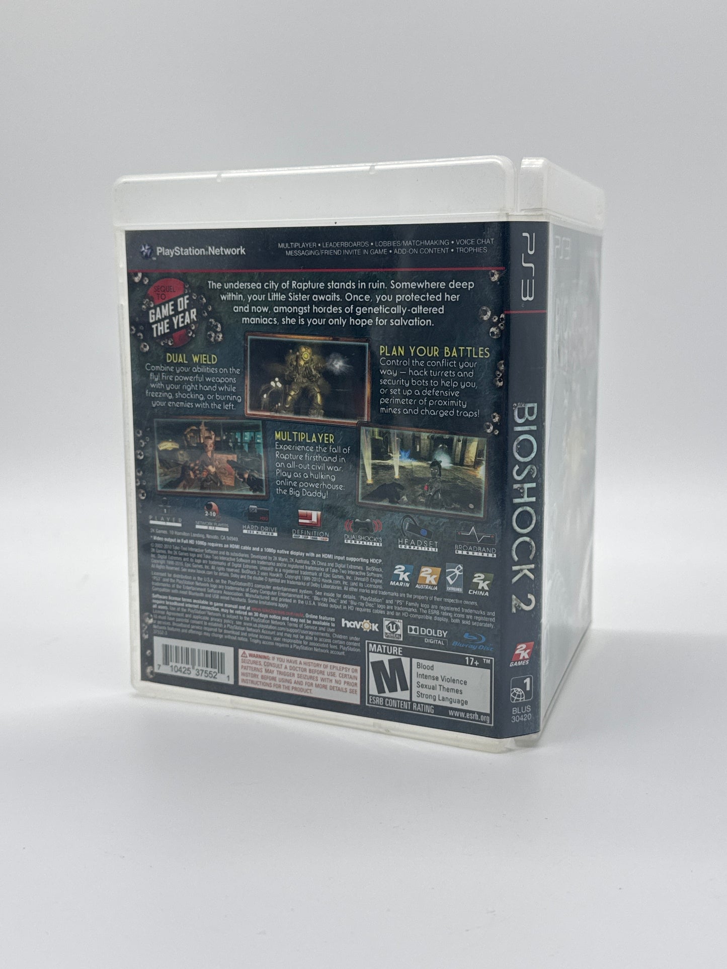 BioShock 2 – Sony PlayStation 3 (PS3) w/ Manual