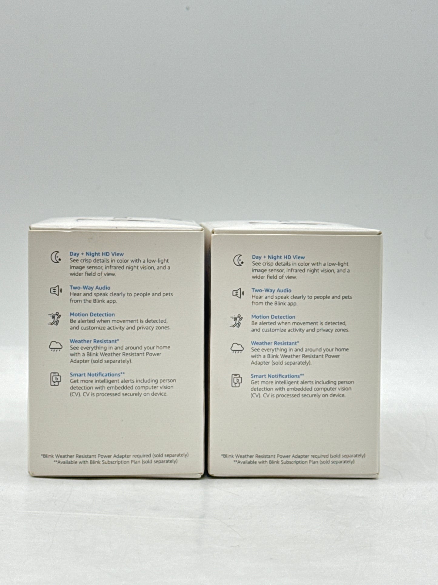 New Blink Mini 2 Plug-in smart security camera HD night view in color - Lot of 2