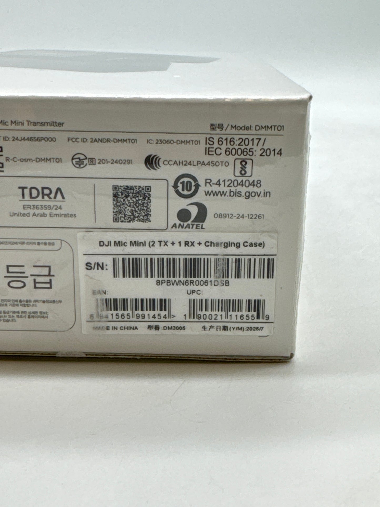 Brand New DJI Mic Mini DMMR01 2 TX 1 RX Charging Case Microphone Reciever