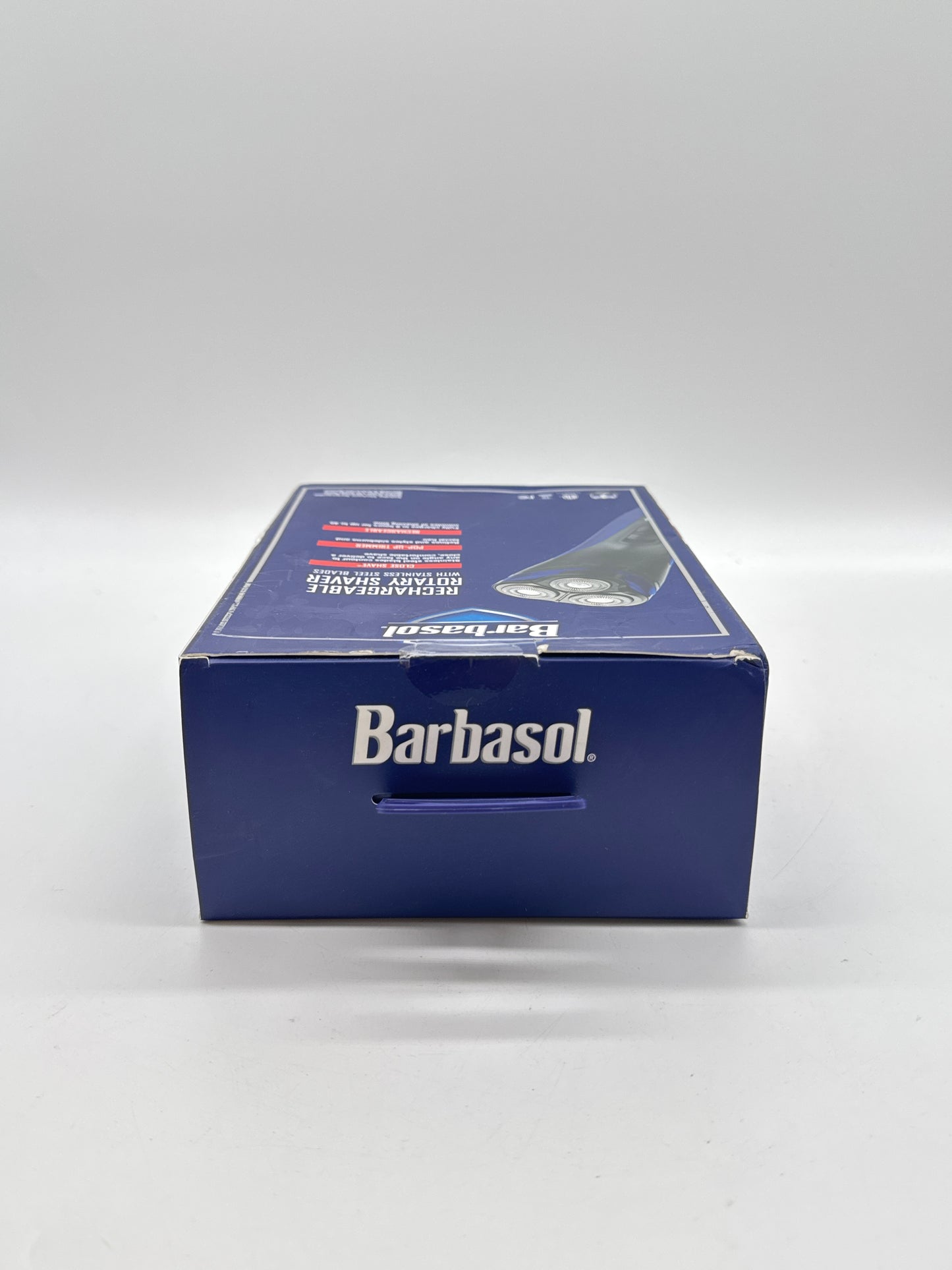 New Barbasol Rechargeable Rotary Shaver with Stainless Steel Blades Pop Up Trimmer