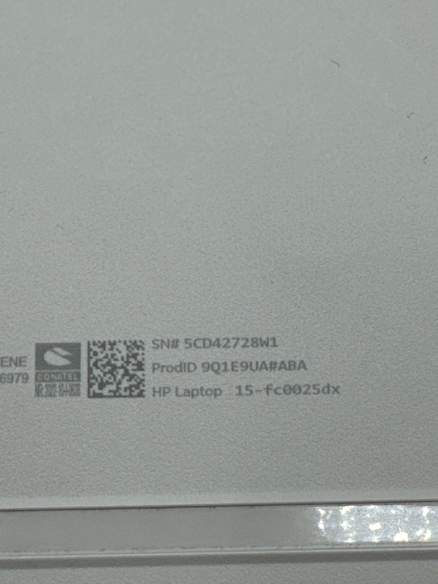 HP 15-FC0025DX 15.6" AMD RYZEN 5 7520U 8GB RAM 512GB SSD NVMe Touch Silver