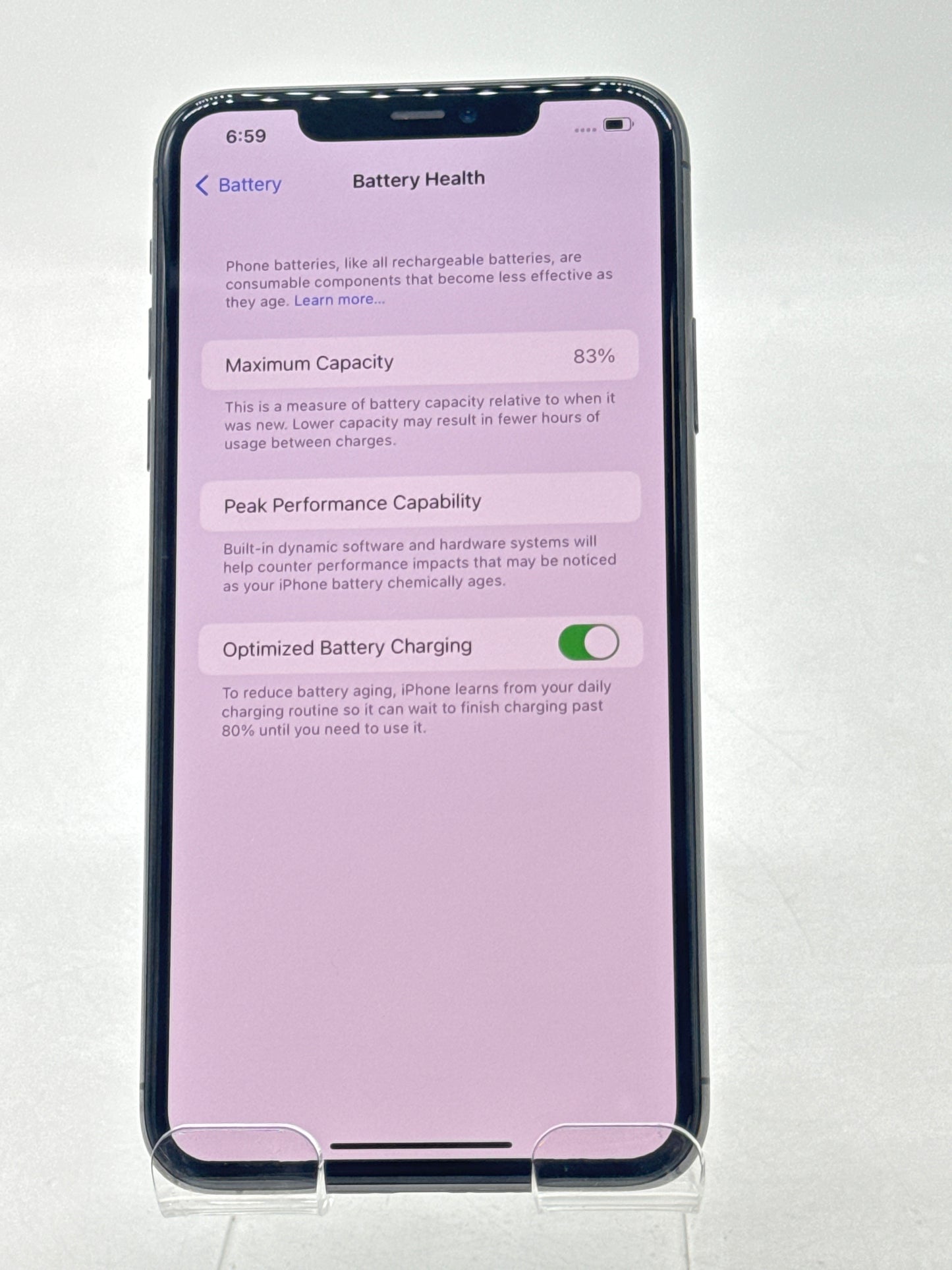 T-Mobile Apple iPhone 11 Pro Max A2161 64GB Space Gray 83% Battery Health