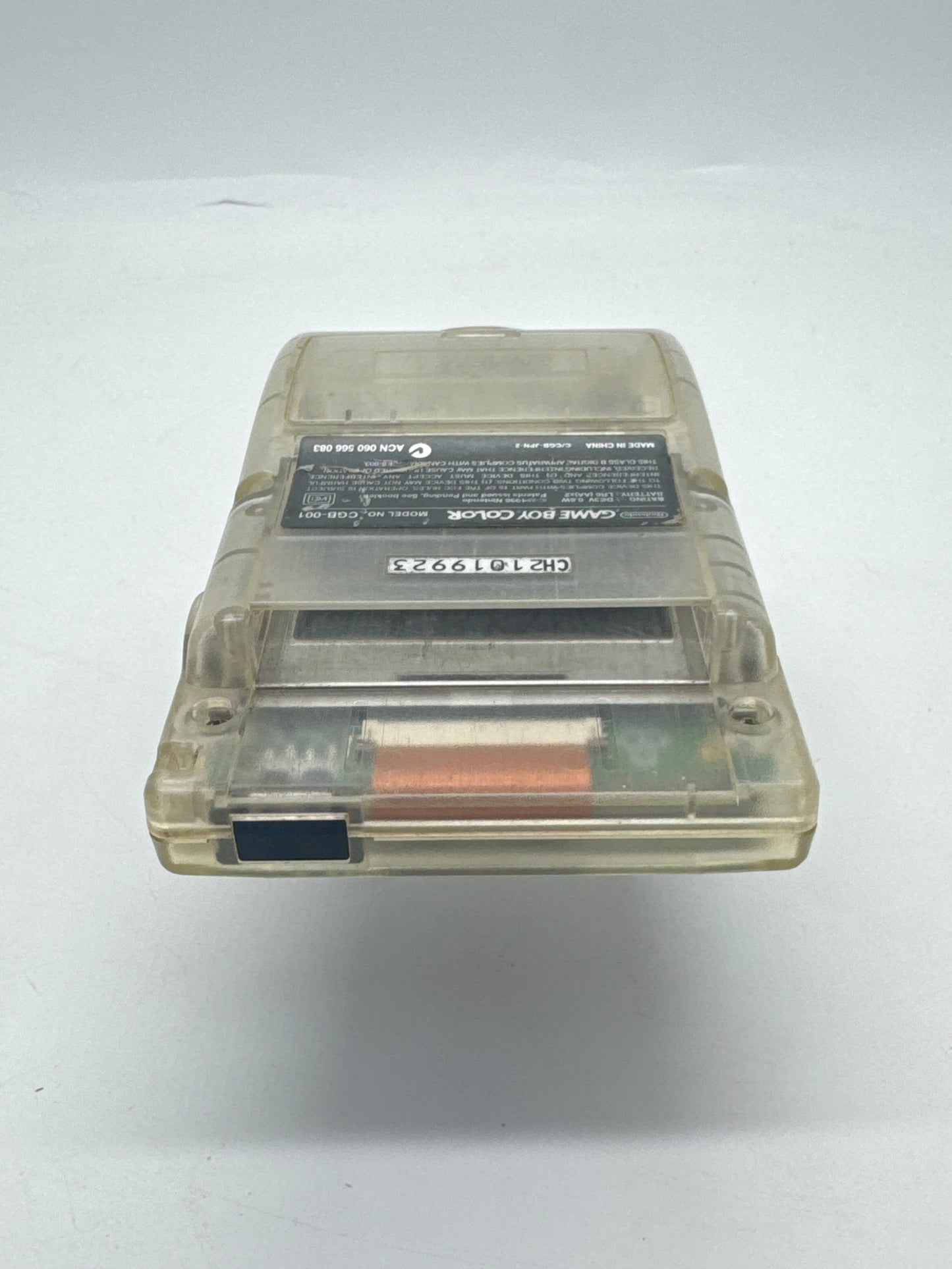 Nintendo Game Boy Color CGB-001 Clear Console #18 Faulty Volume - Buttons Hard to Press