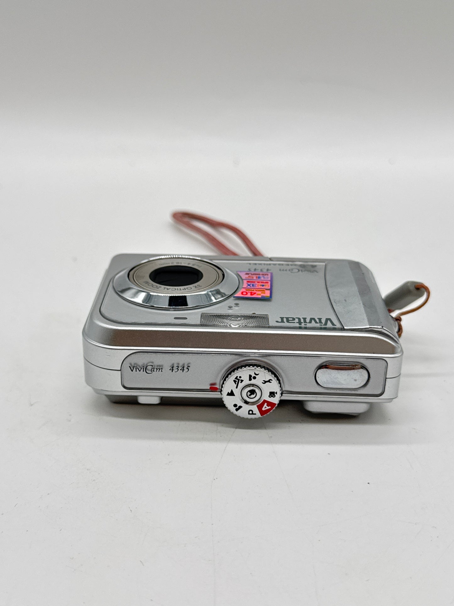 Vivitar Vivicam 4345 4.0MP Compact Digital Camera Silver UNTESTED