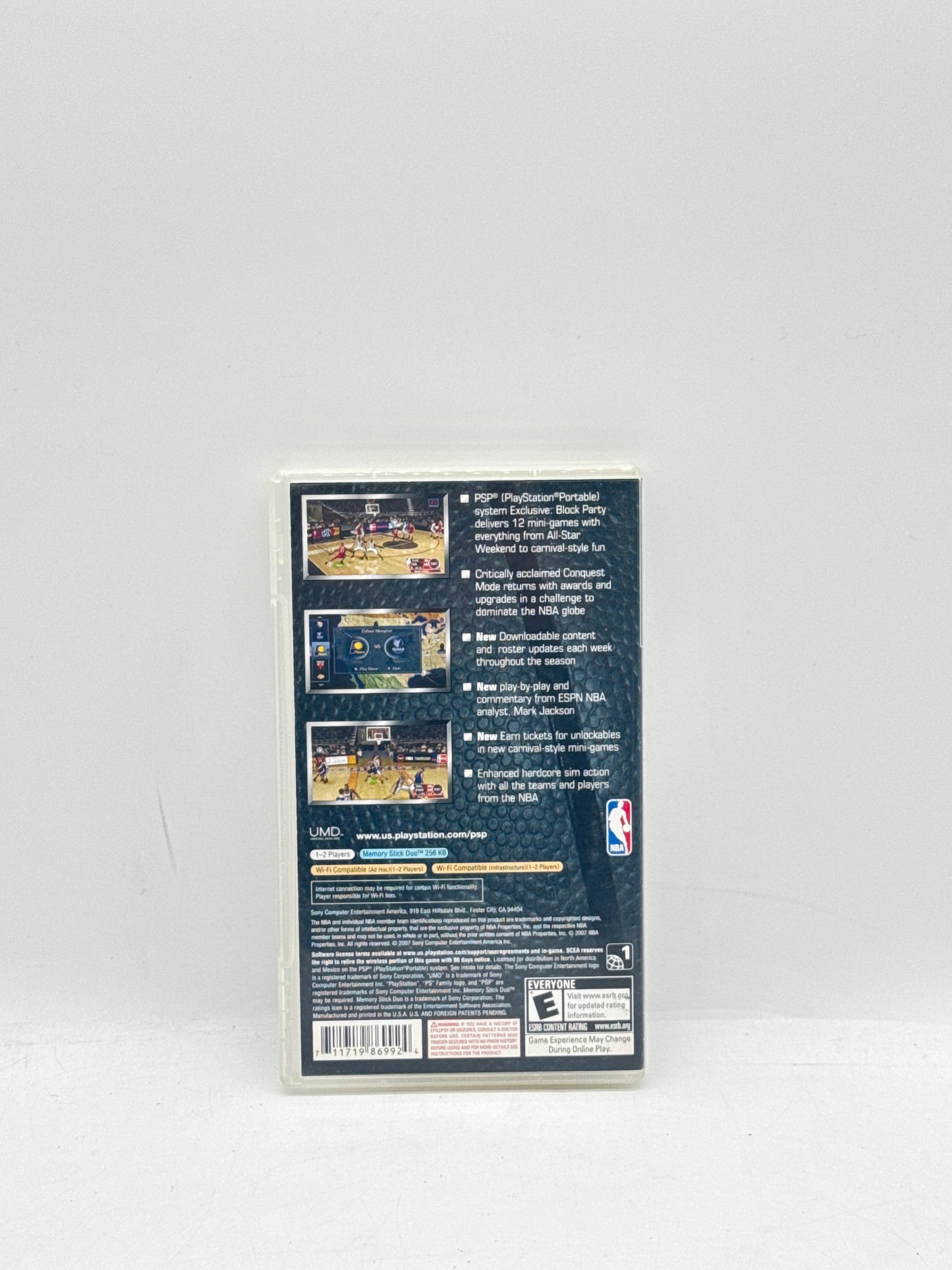 NBA 08 Featuring Block Party Sony PSP