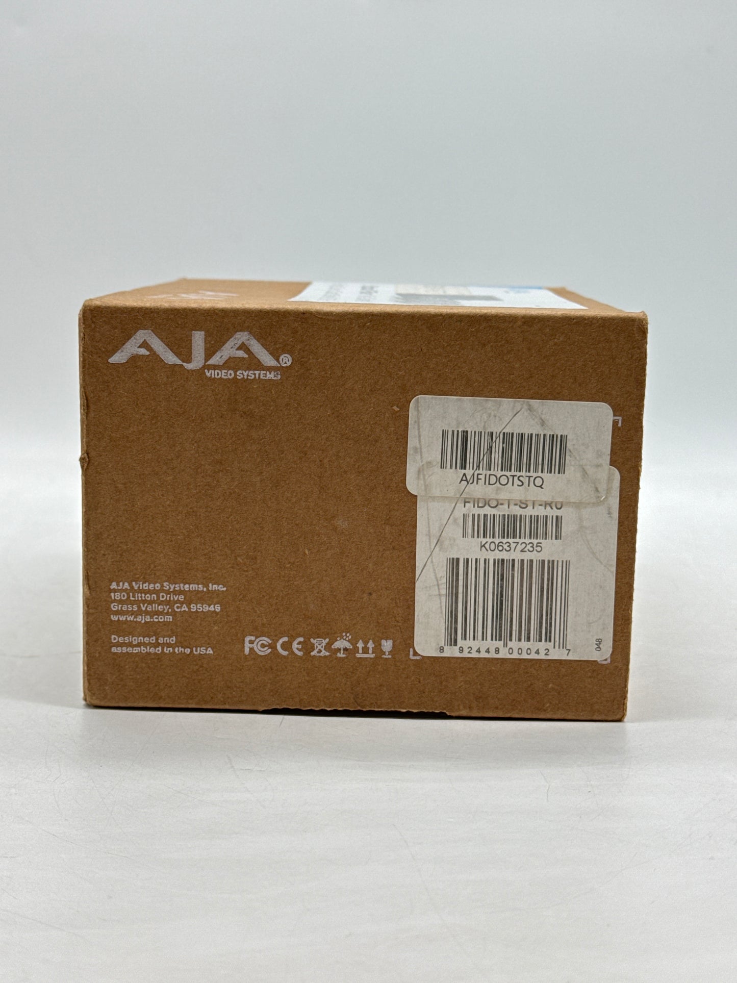 New AJA FIDO-T-ST 1-Channel 3G-SDI to Single-Mode ST Fiber Transmitter
