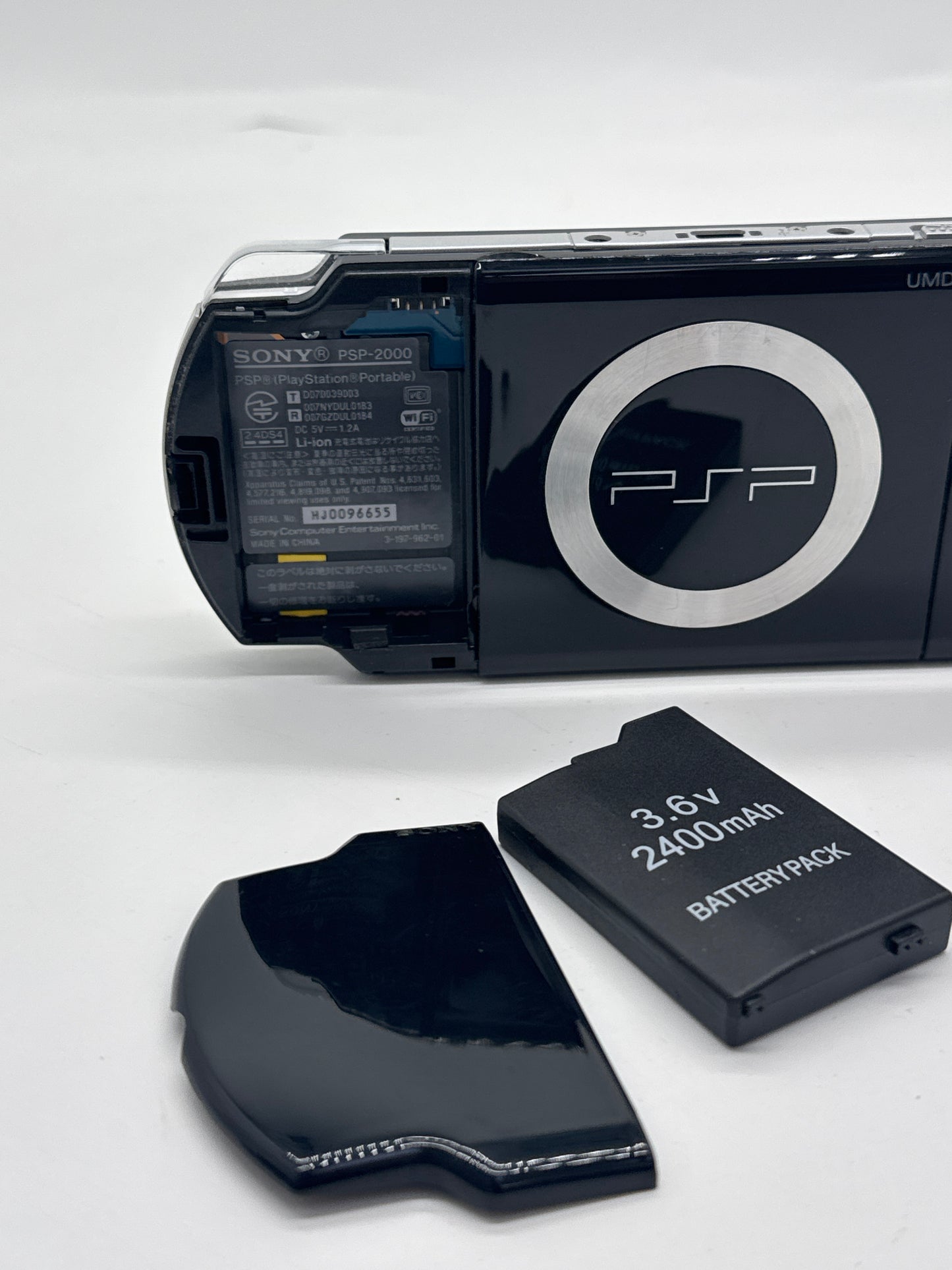 Sony PSP-2000 Black Console #433 w/ 2400mAh Battery Bad Display Read AS IS