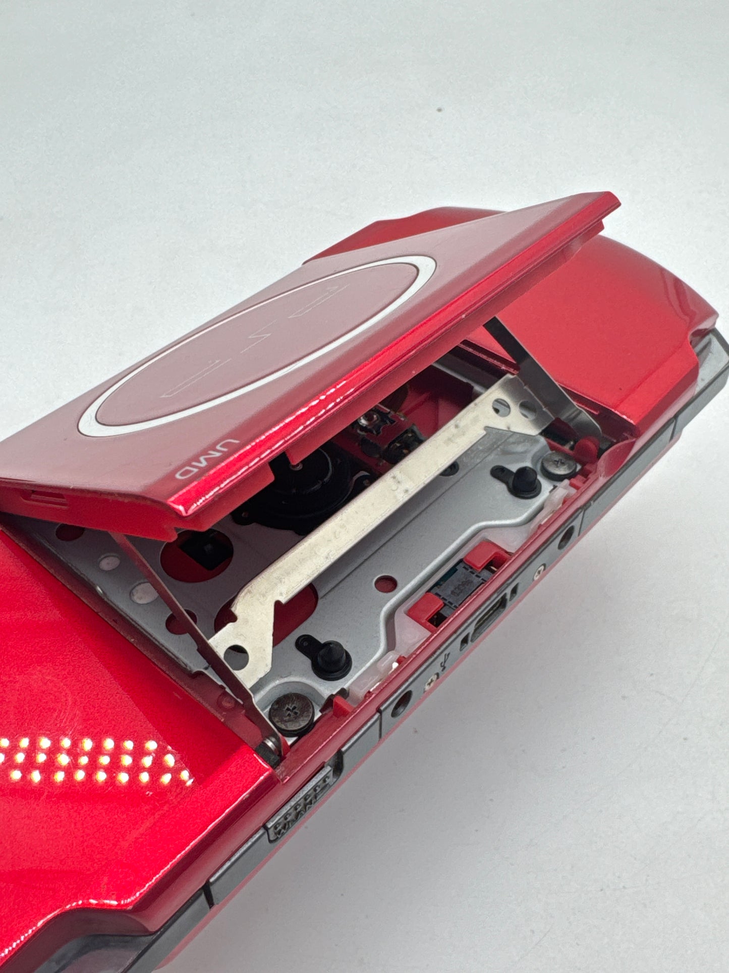 Sony PlayStation Portable PSP-3000 Red Console #367 BAD SCREEN AS IS