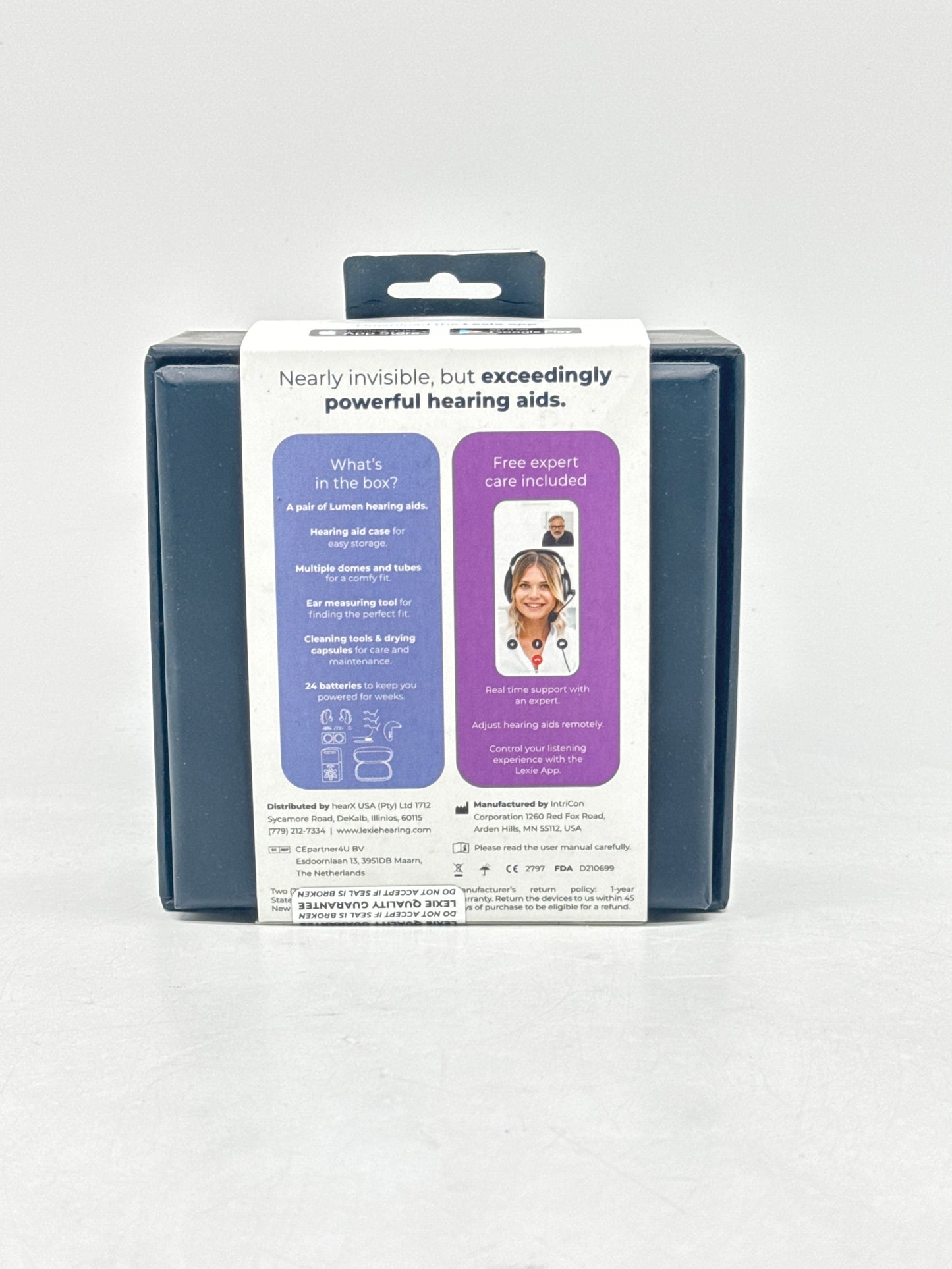 lexie Lumen Hearing Aids Behind the Ear (BTE) - Gray- New Sealed