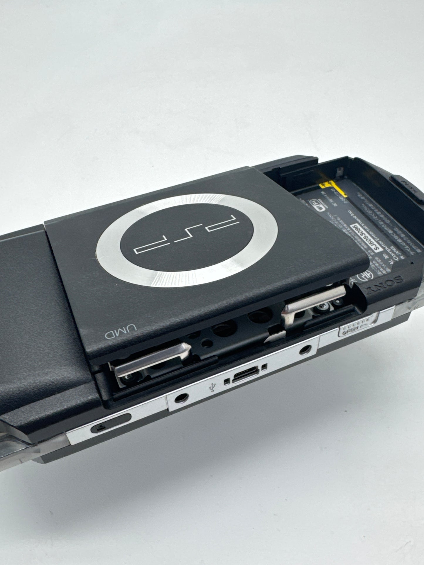 Sony PSP-1000 Piano Black Console #75 No Battery or Lid No Charger Works Plugged In