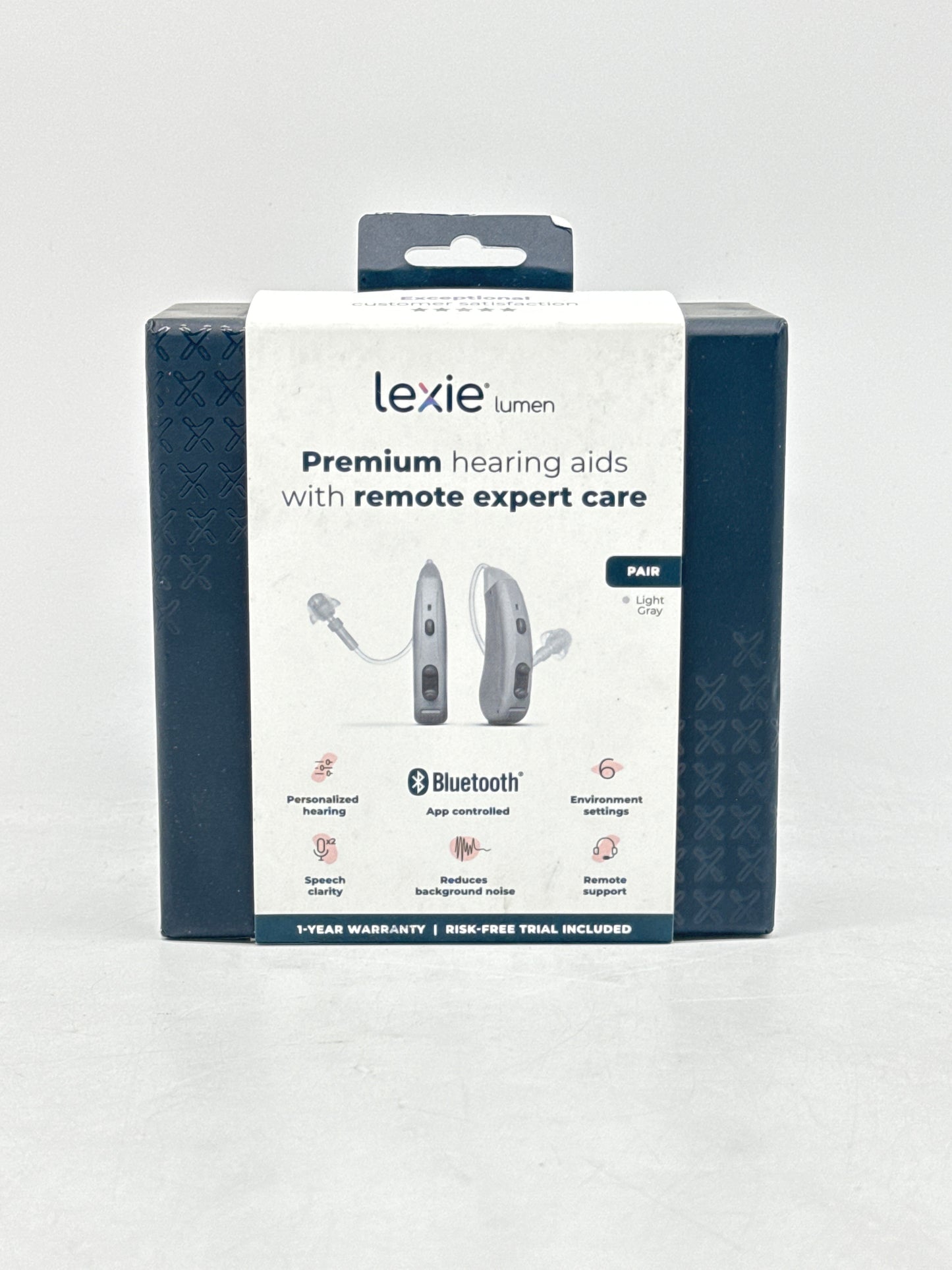 lexie Lumen Hearing Aids Behind the Ear (BTE) - Gray- New Sealed