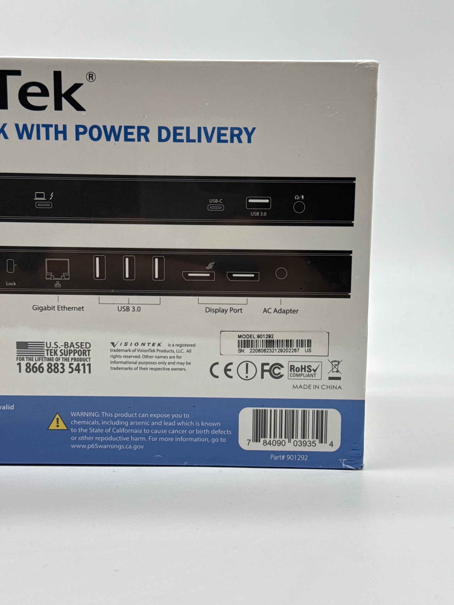 VisionTek VT4800 Thunderbolt 3 USB-C Dock Station w/ Power Delivery - New in Box