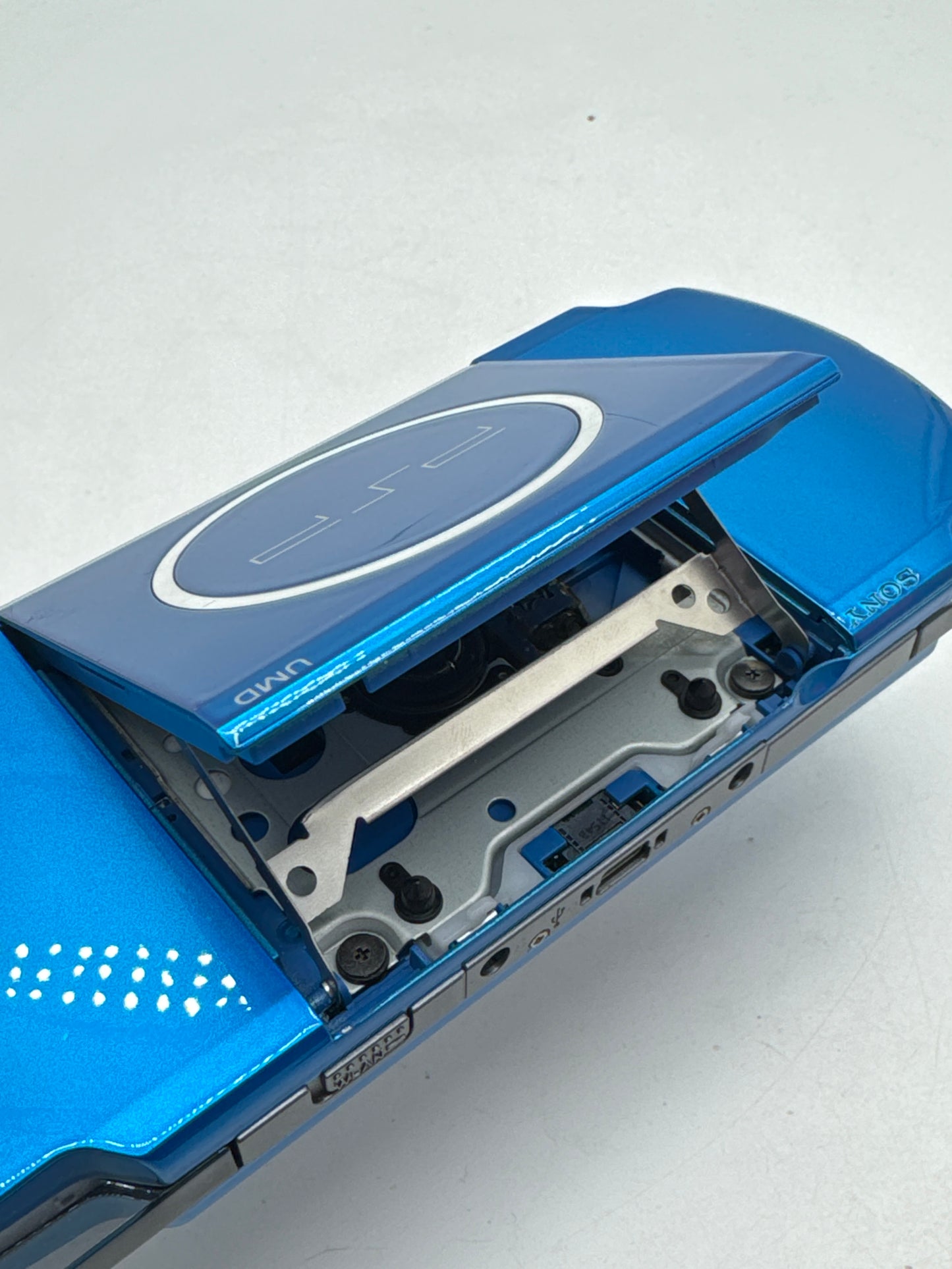 Sony PlayStation Portable PSP-3000 Blue Console #377 - Yellowed Display AS IS