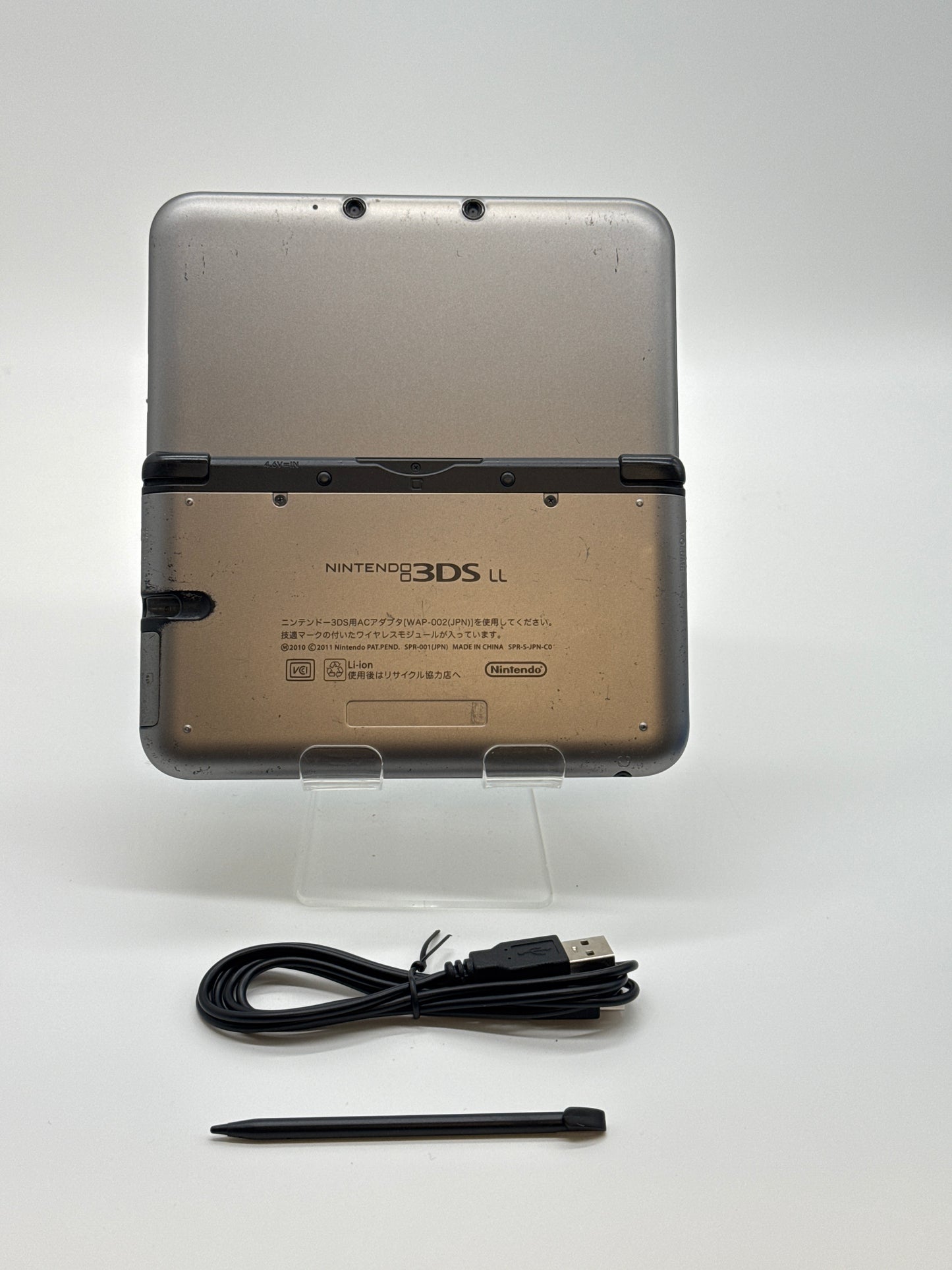 Nintendo 3DS XL LL SPR-001(JPN) Gray/Black Console #38 *READ*