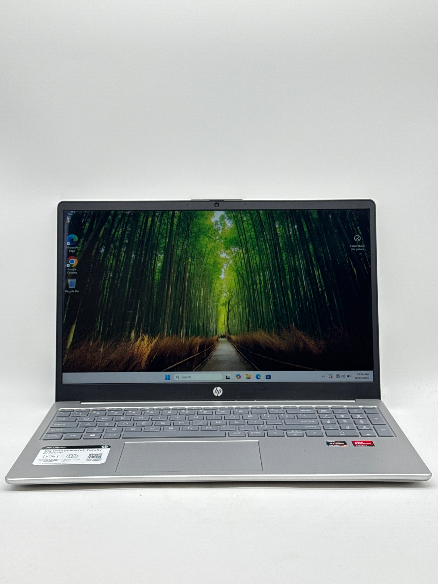 HP 15-FC0025DX 15.6" AMD RYZEN 5 7520U 8GB RAM 512GB SSD NVMe Touch Silver