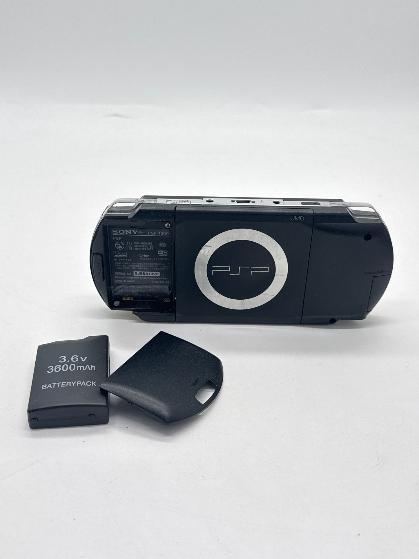 PlayStation Portable PSP-1000 Piano Black Console #669 Arrow Buttons Work w/ Defects