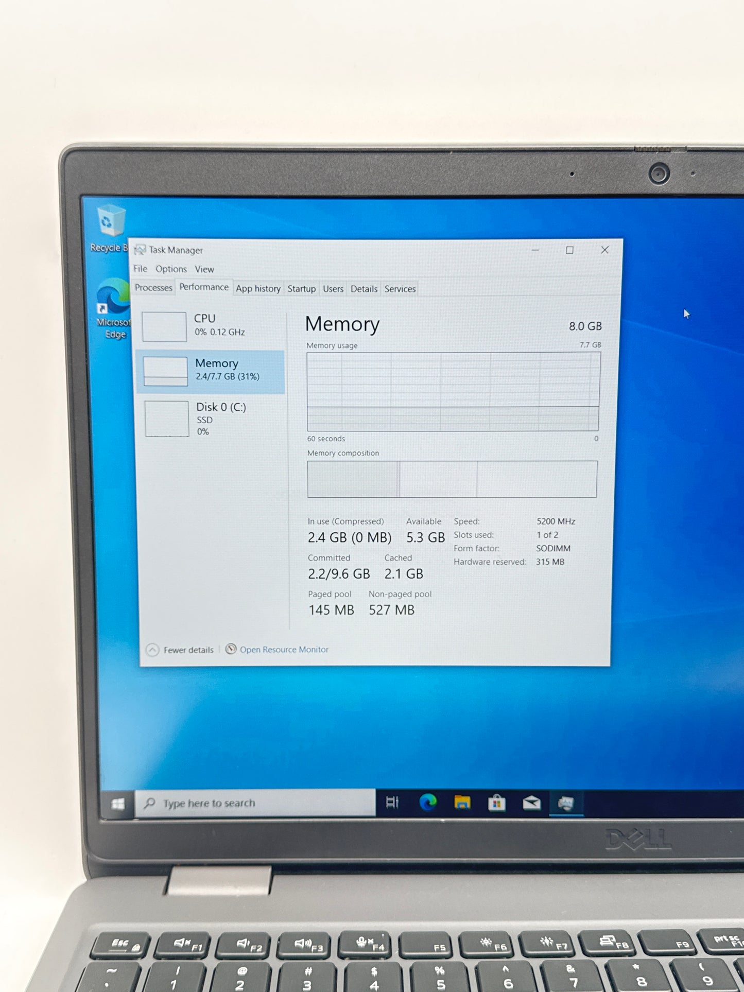 Dell Latitude 3550 15-inch Core i3-1315U 8GB RAM 256GB SSD - Gray