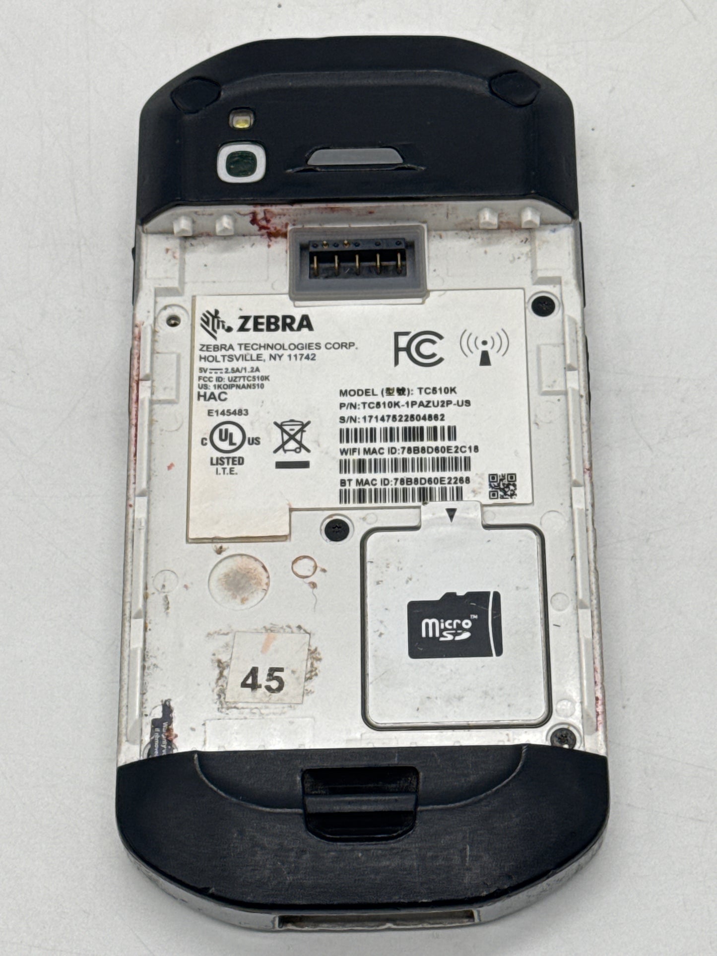 ZEBRA TC51 TC510K Untested Mobile Touch Android Computer - Barcode Scanner