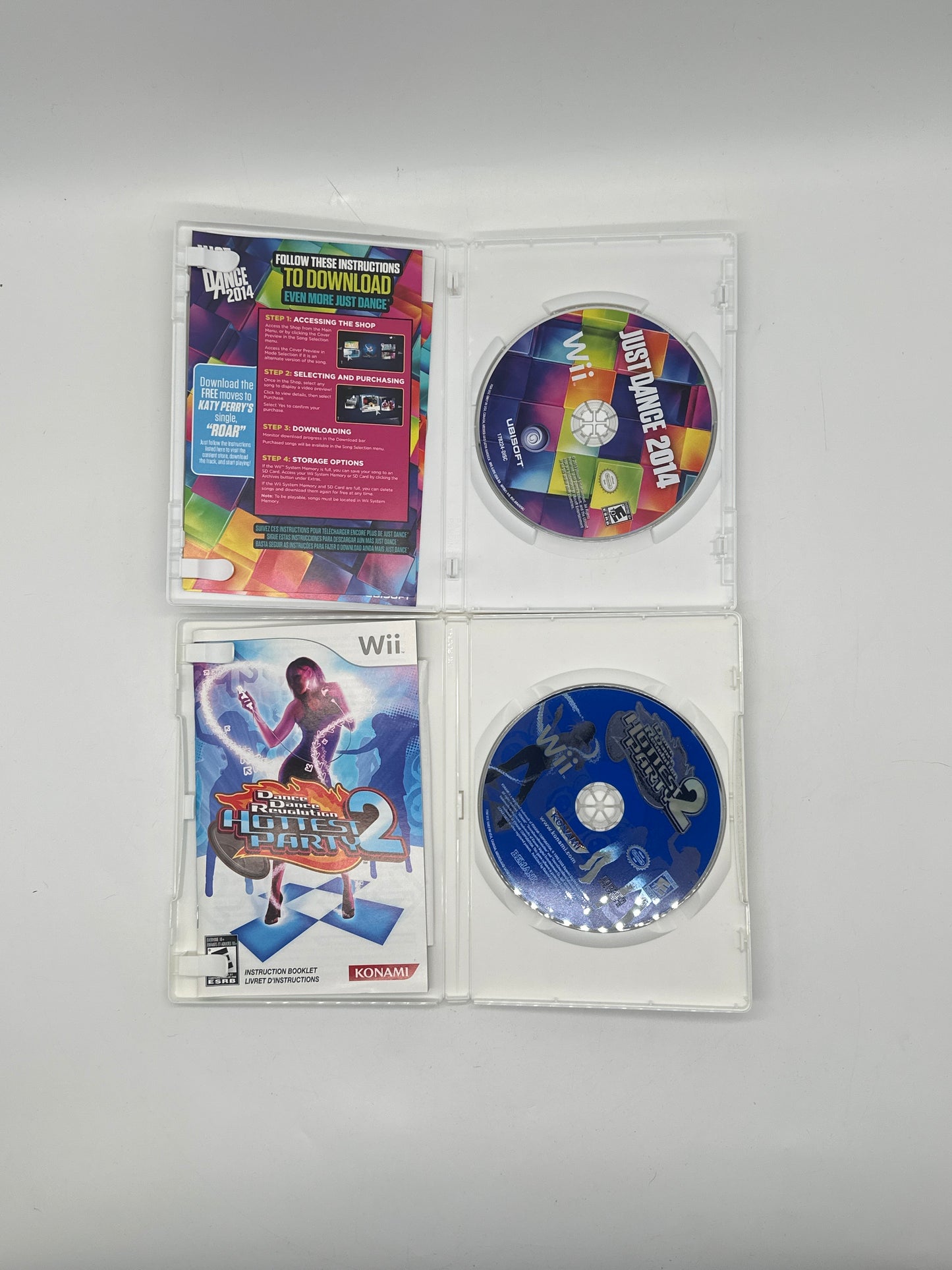 Dance Dance Revolution Hottest Party 2 Wii Dance Pad Mat + 2 Games