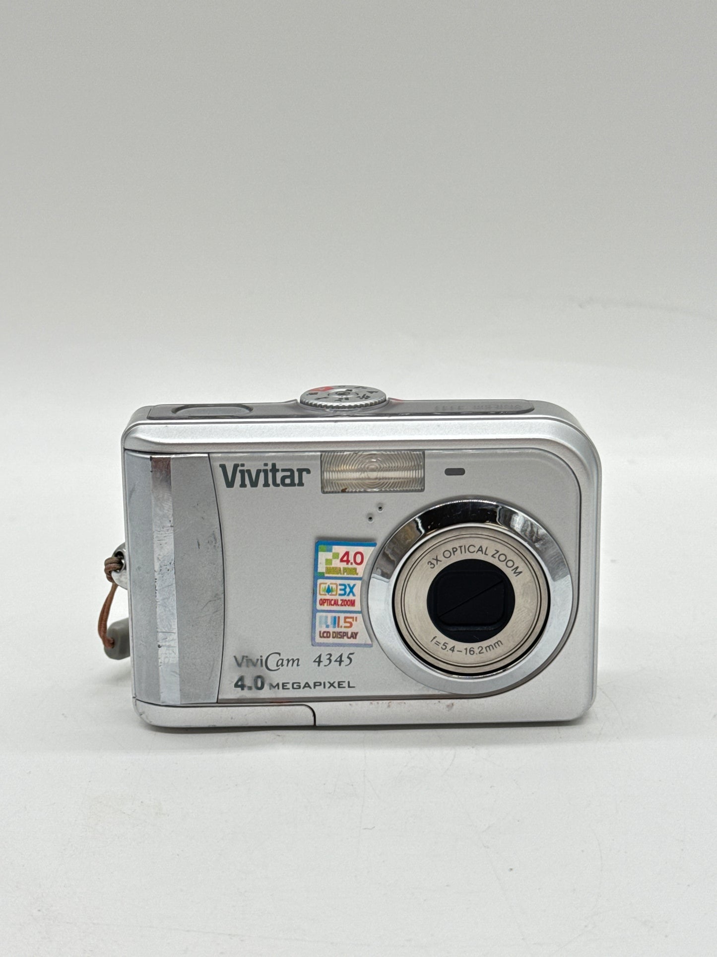 Vivitar Vivicam 4345 4.0MP Compact Digital Camera Silver UNTESTED