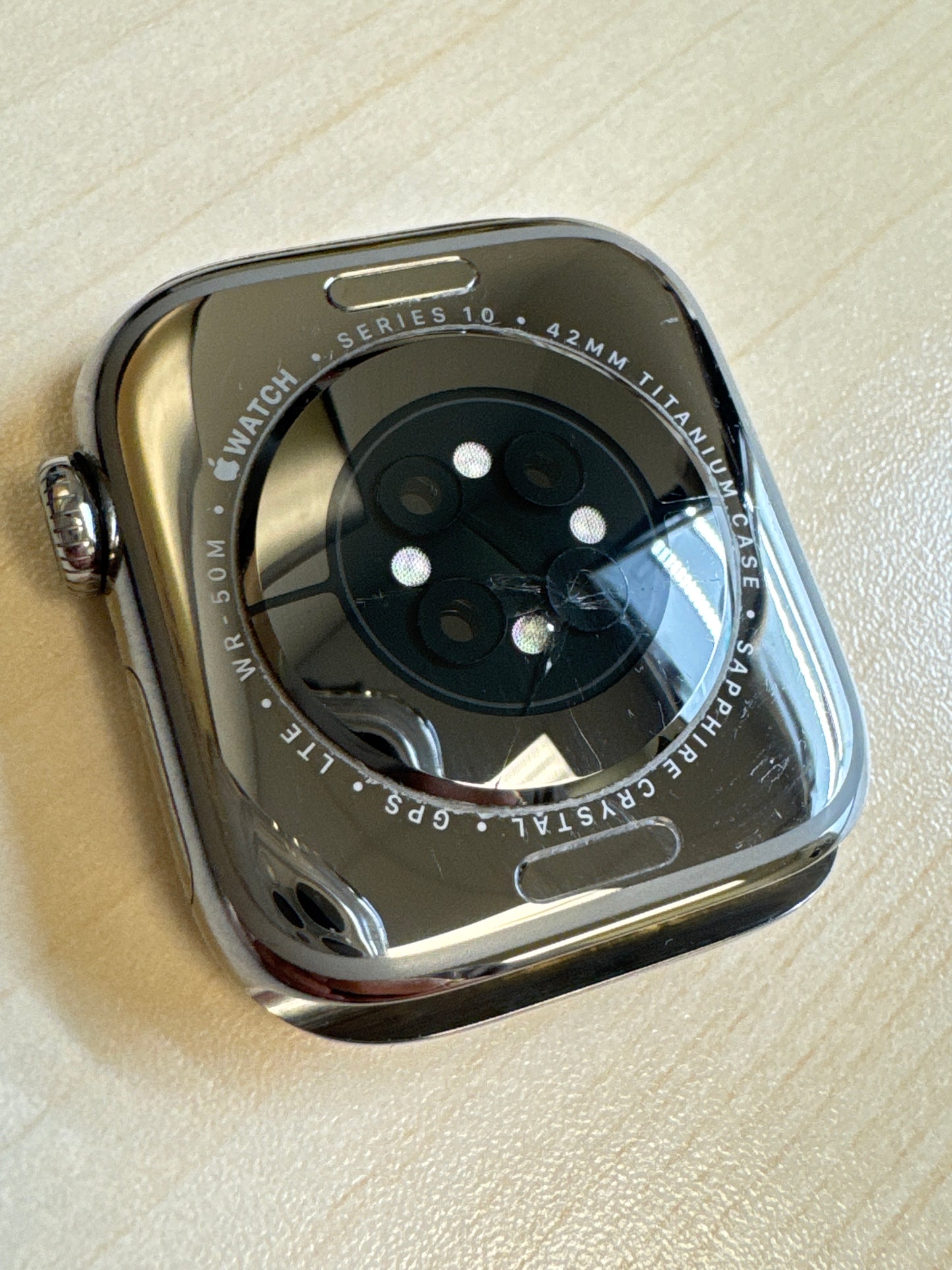 Unlocked Apple Watch Series 10 A3001 42mm GPS + Cellular Natural Titanium - Read!