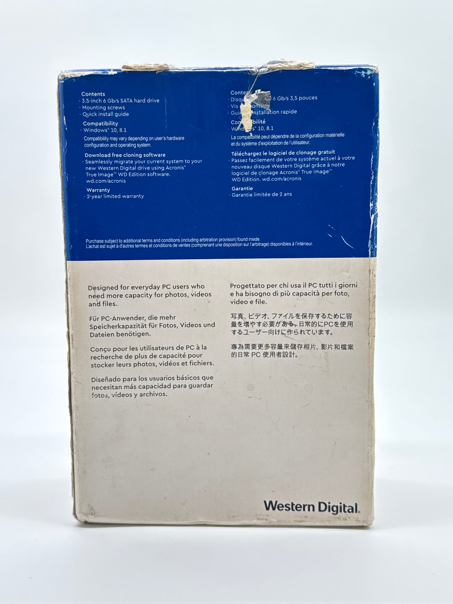 WD Blue 3.5" PC Hard Drive 1TB Factory Sealed