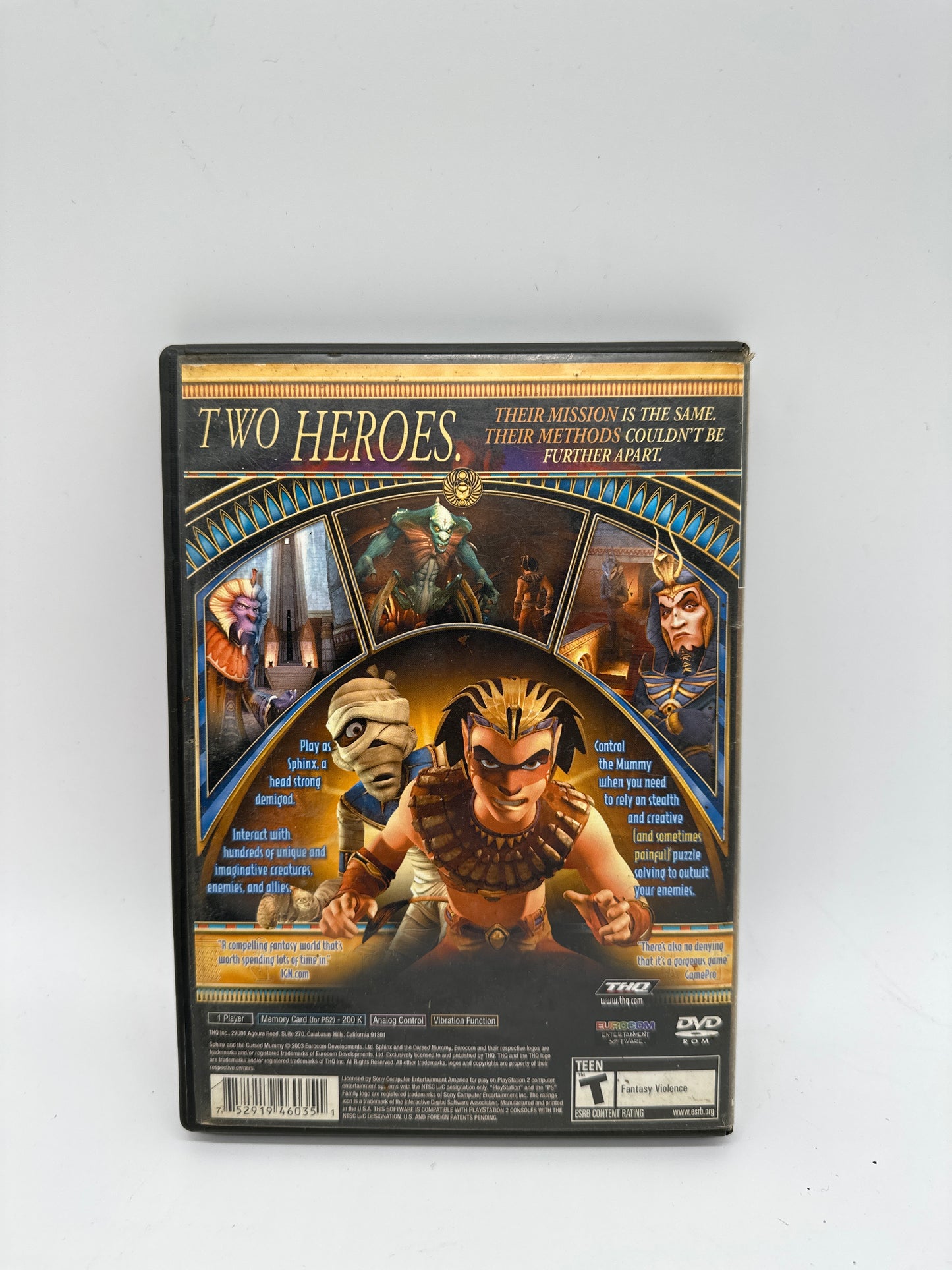Sphinx and the Cursed Mummy - PlayStation 2 - Action-Adventure Game - Free Shipping