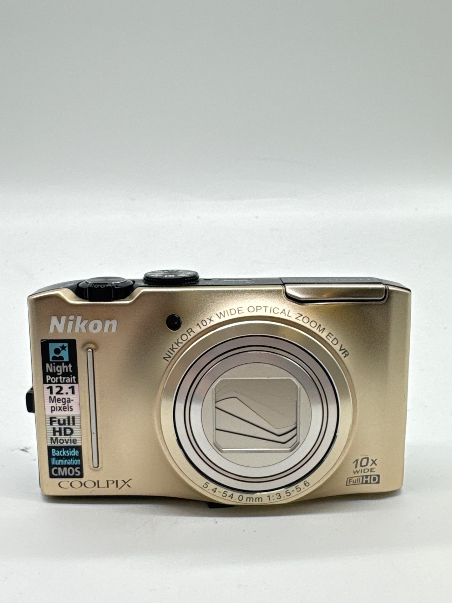 Nikon COOLPIX S8100 12.1MP Digital Point And Shoot Camera UNTESTED
