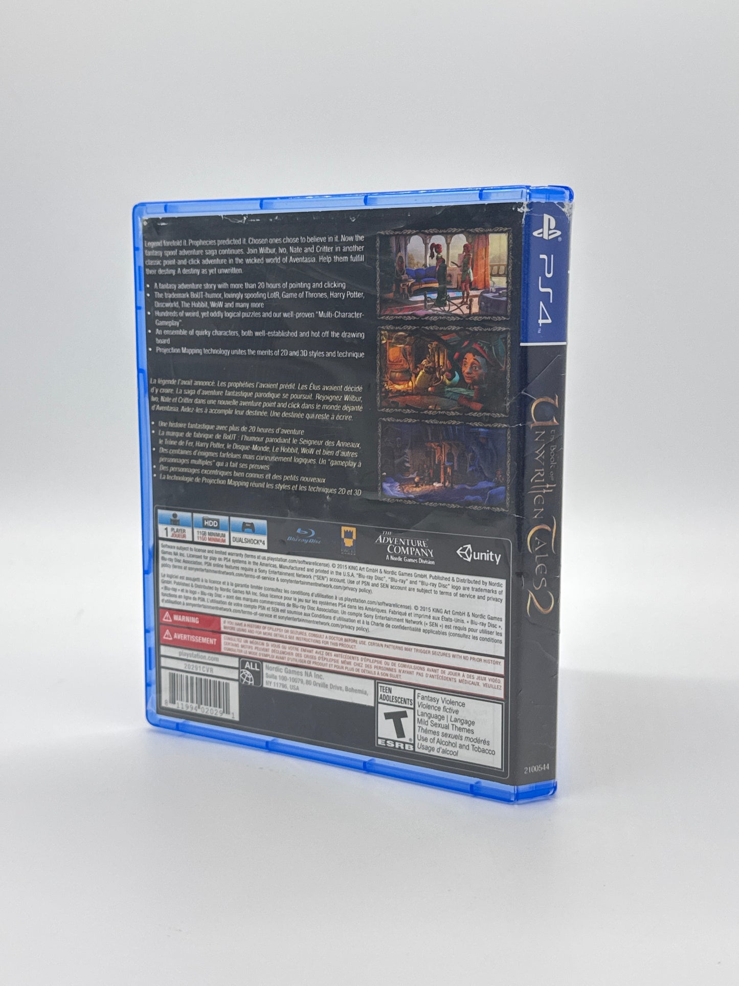 The Book of Unwritten Tales 2 – Sony PlayStation 4 PS4 – No Manual
