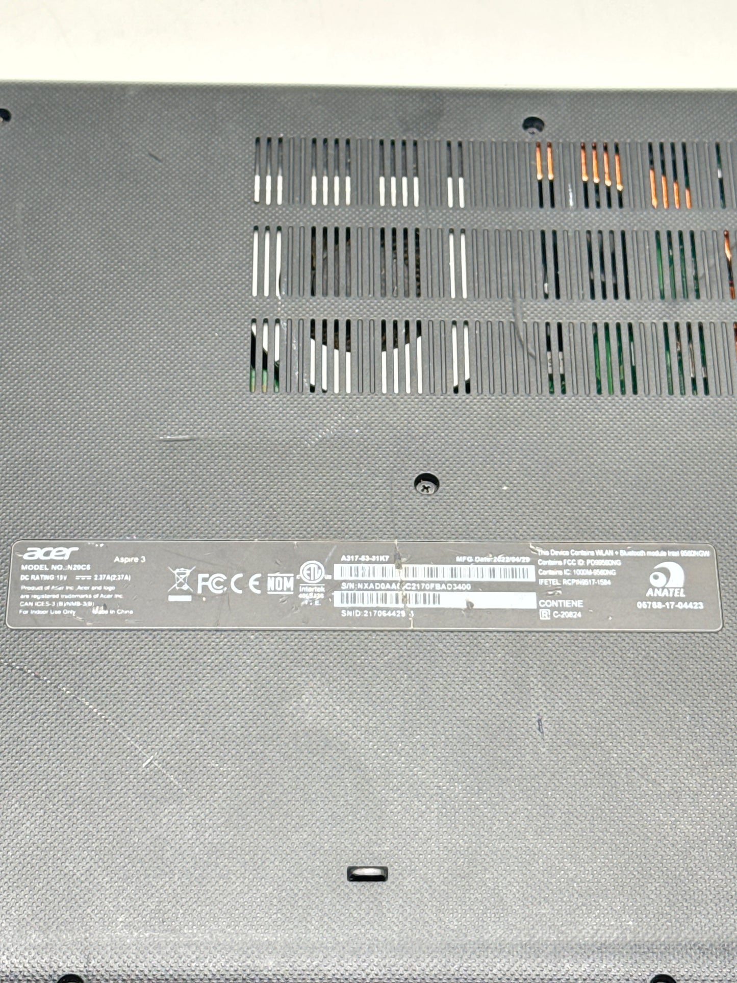 Acer Aspire 3 N20C6 17.3" Laptop-Broken: unknown Specs