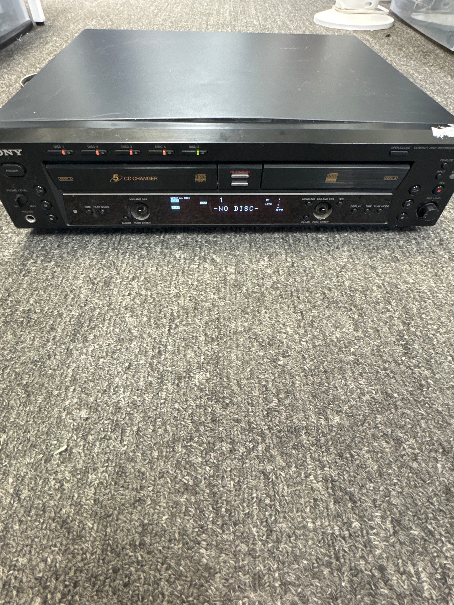 Sony RCD-W500C Compact Disc Recorder Only