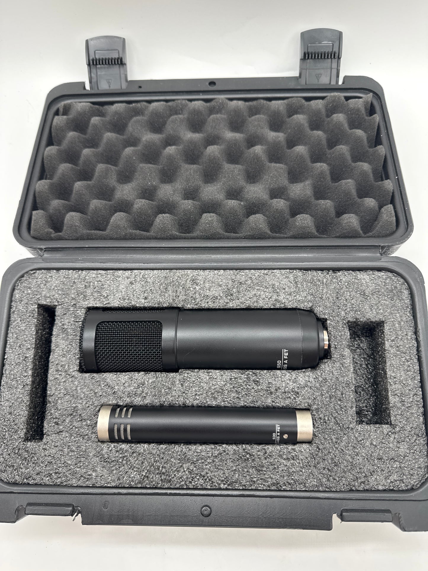 Sterling Audio S50 Class A FET Microphone Set - With Case & Clamp S30 Pencil Mic