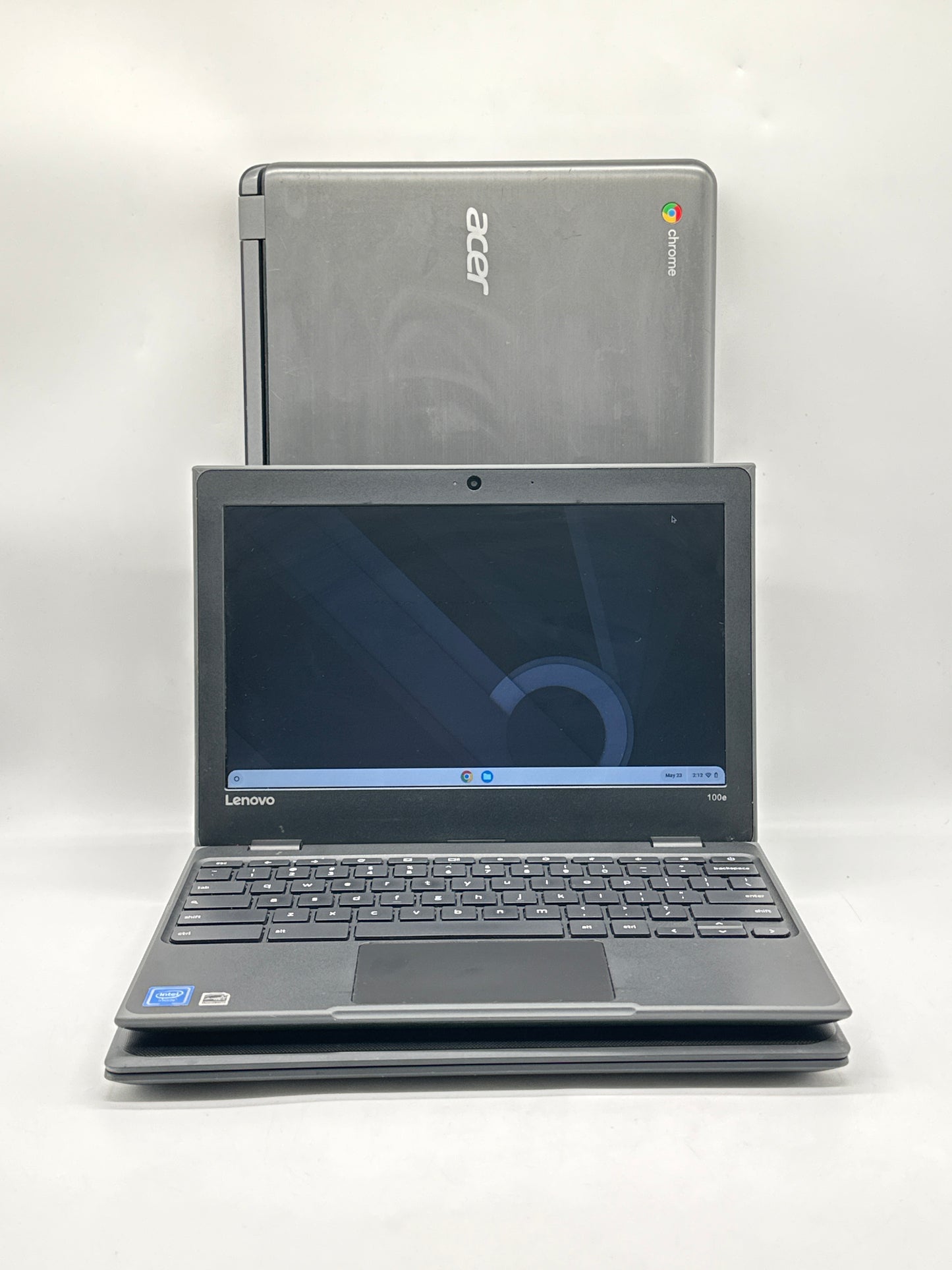 Lot of 3 Chromebooks – Lenovo 100e, HP 11M G9 EE, Acer 15 N15Q9 – Untested / For Parts