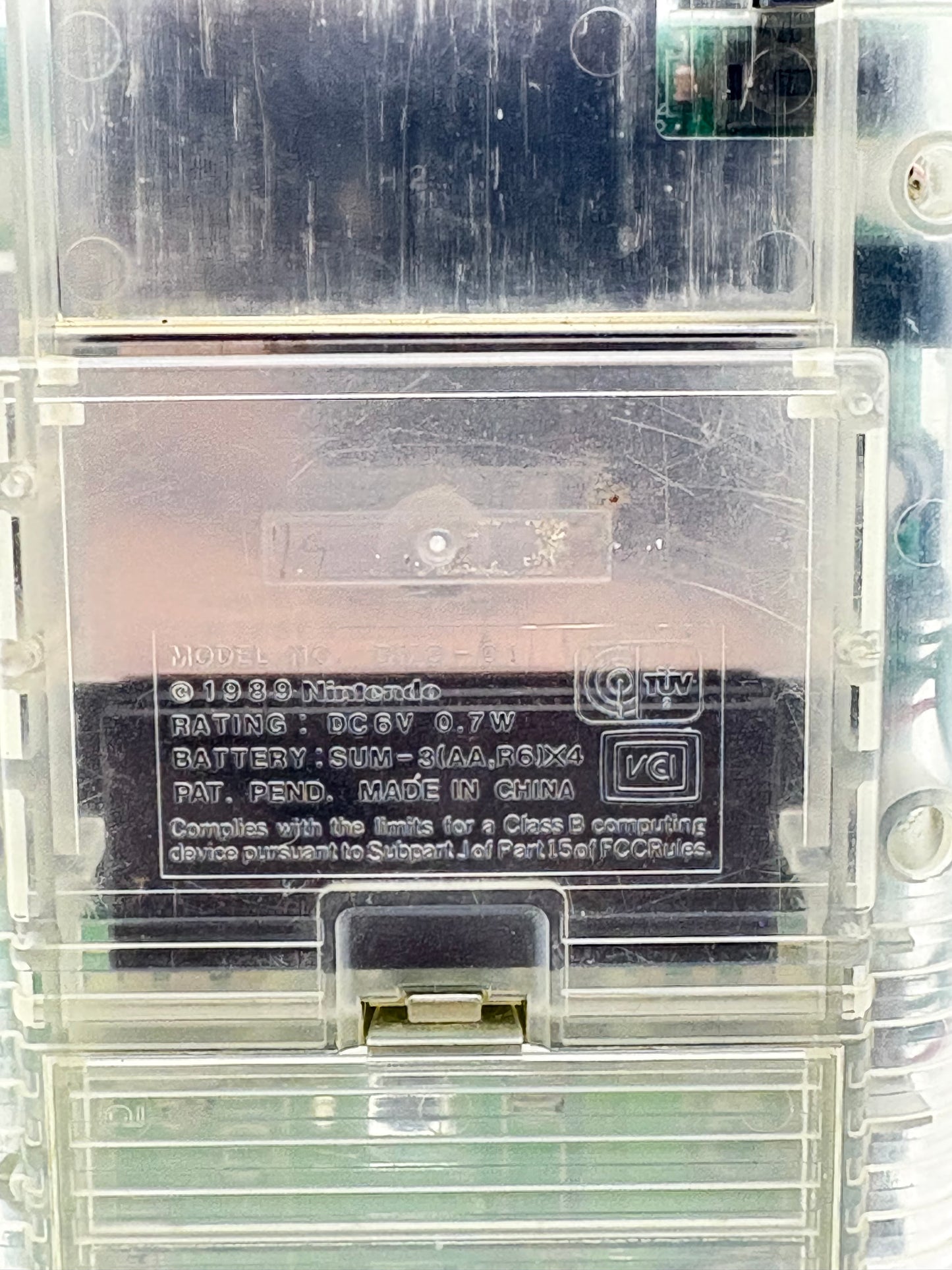 Nintendo Game Boy DMG-001 Clear Handheld Console #36