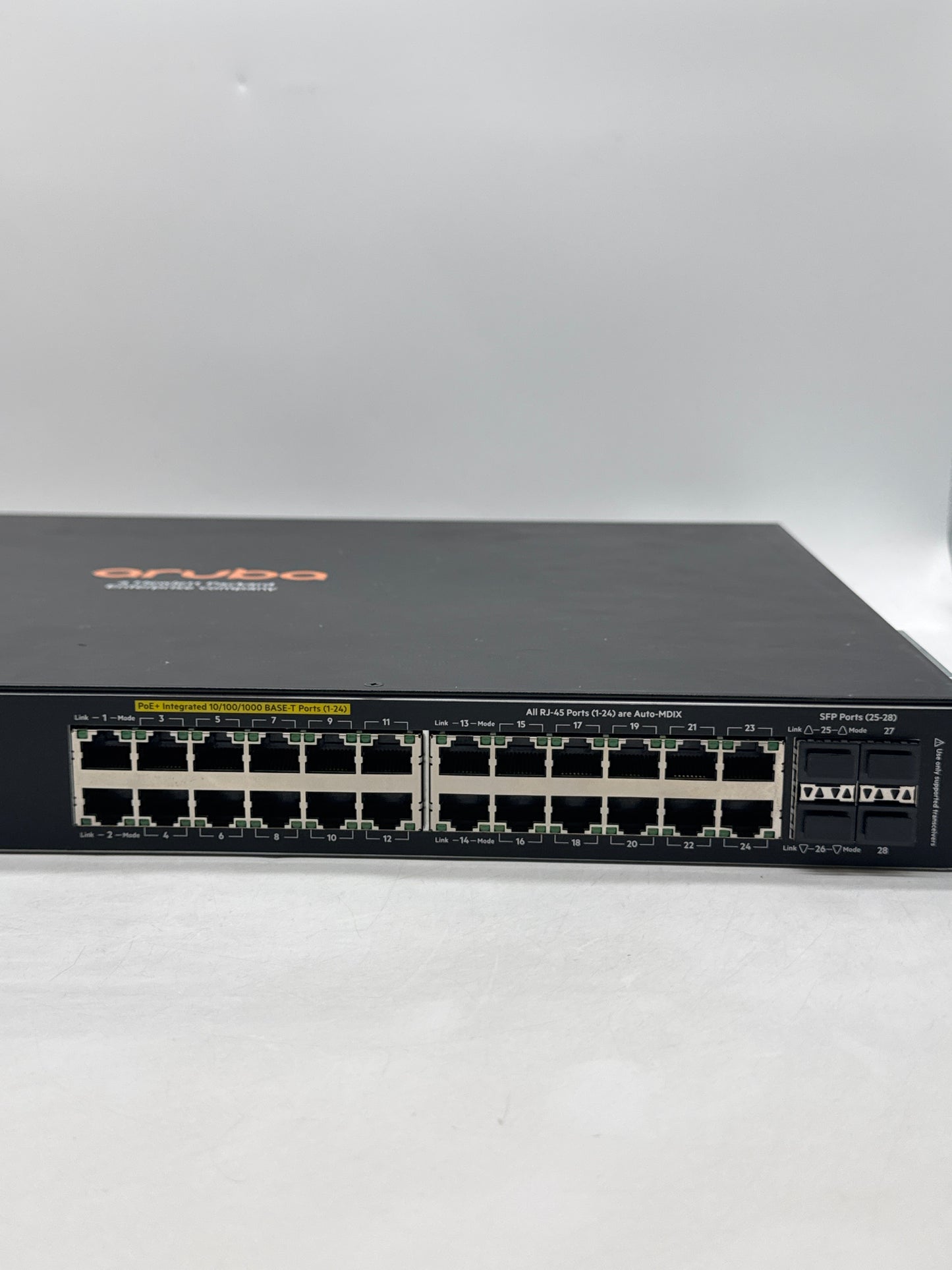Lot of 2 Aruba 2530-24G PoE+ J9773A 24-Port Gigabit Network Switch