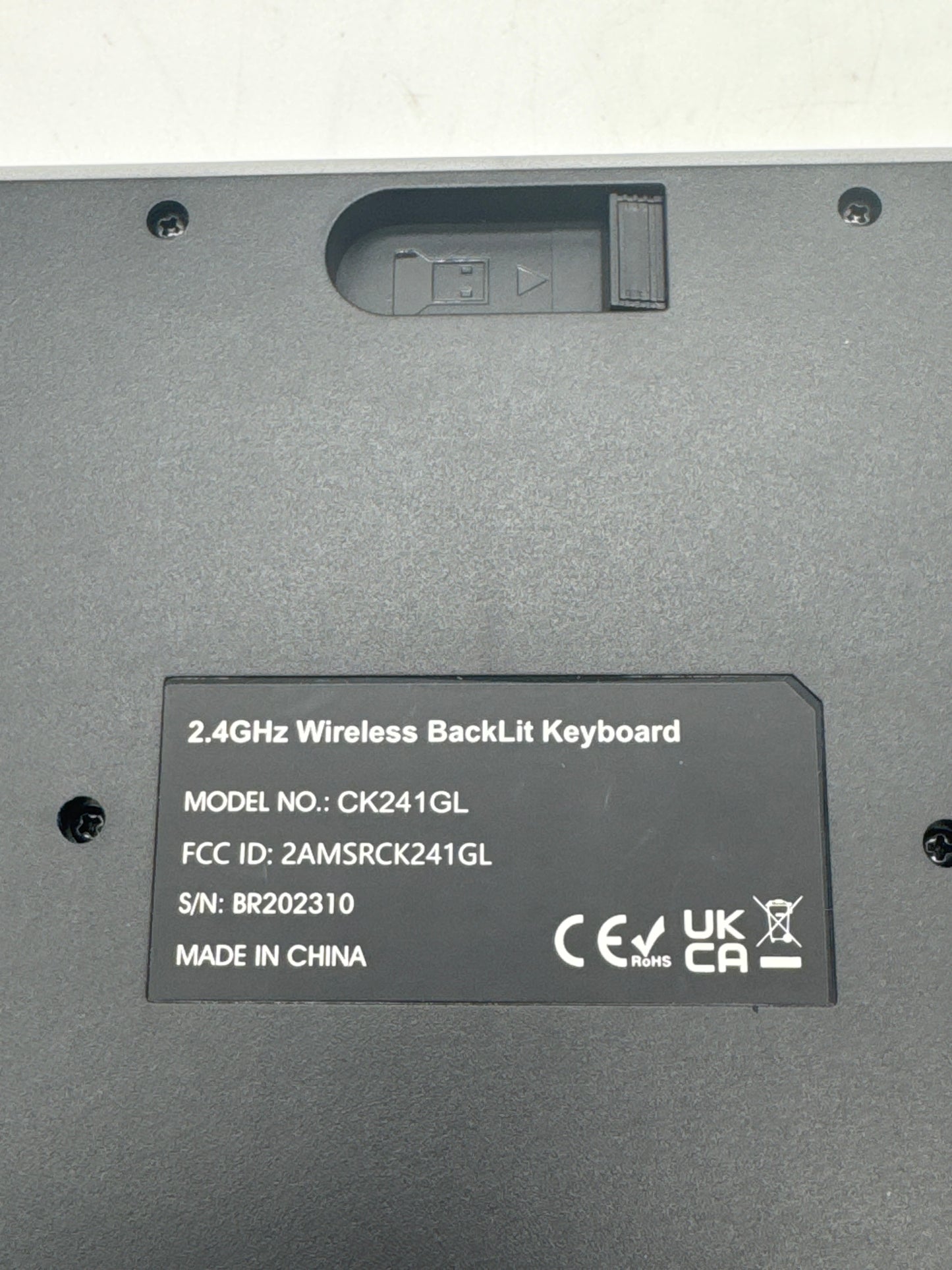 Wireless Keyboard with Backlit 2.4Ghz Rechargeable