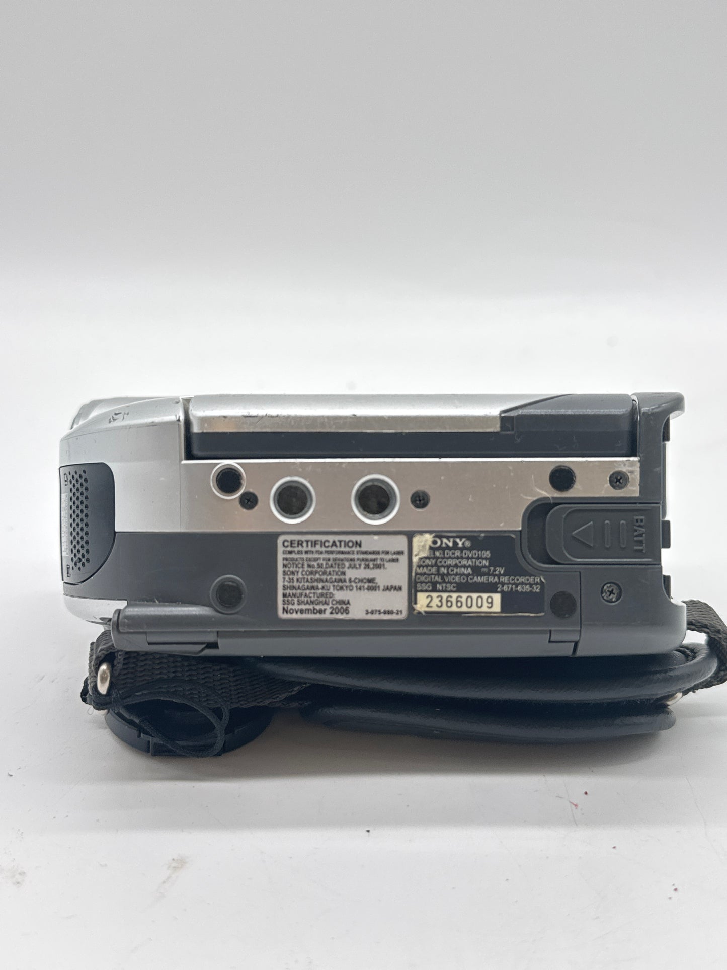 Sony Handycam DCR-DVD105 Compact DVD-RW Camcorder UNTESTED
