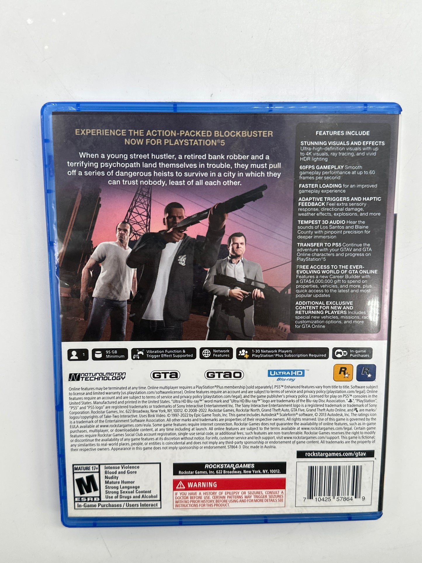 Grand Theft Auto V - PlayStation 5 (PS5) - Free Shipping