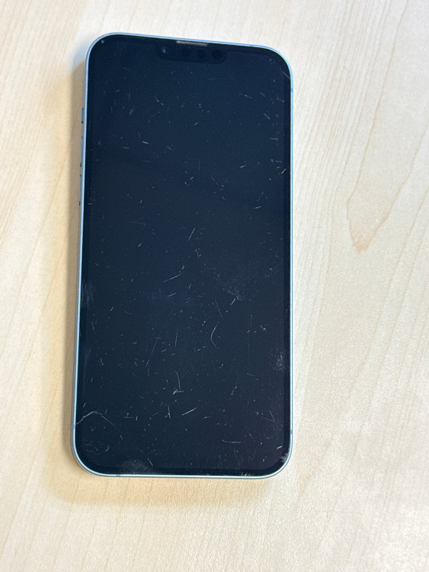 Unlocked Apple iPhone 14 Plus A2632 128GB Blue 81% Battery Health - Bad Display