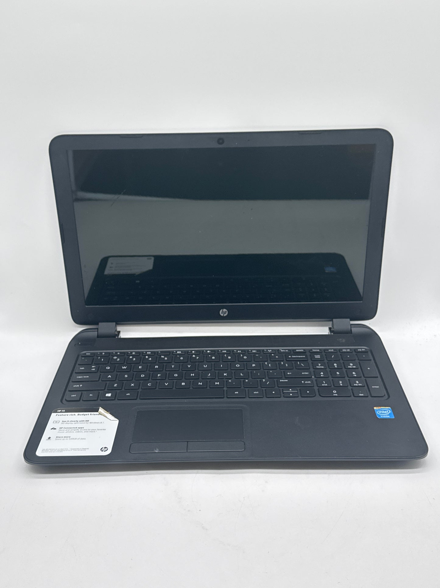 HP 15-F039WM Intel Celeron 15.6" 500GBHDD 4GBRAM Parts No Battery UNTESTED