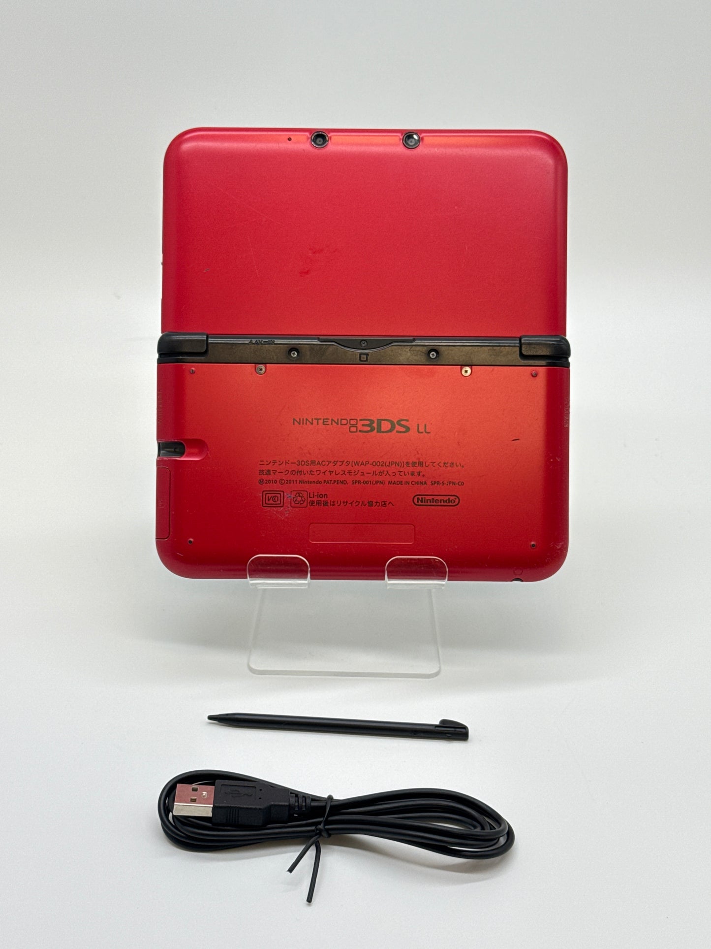 Nintendo 3DS XL LL SPR-001(JPN) Red/Black Console #11