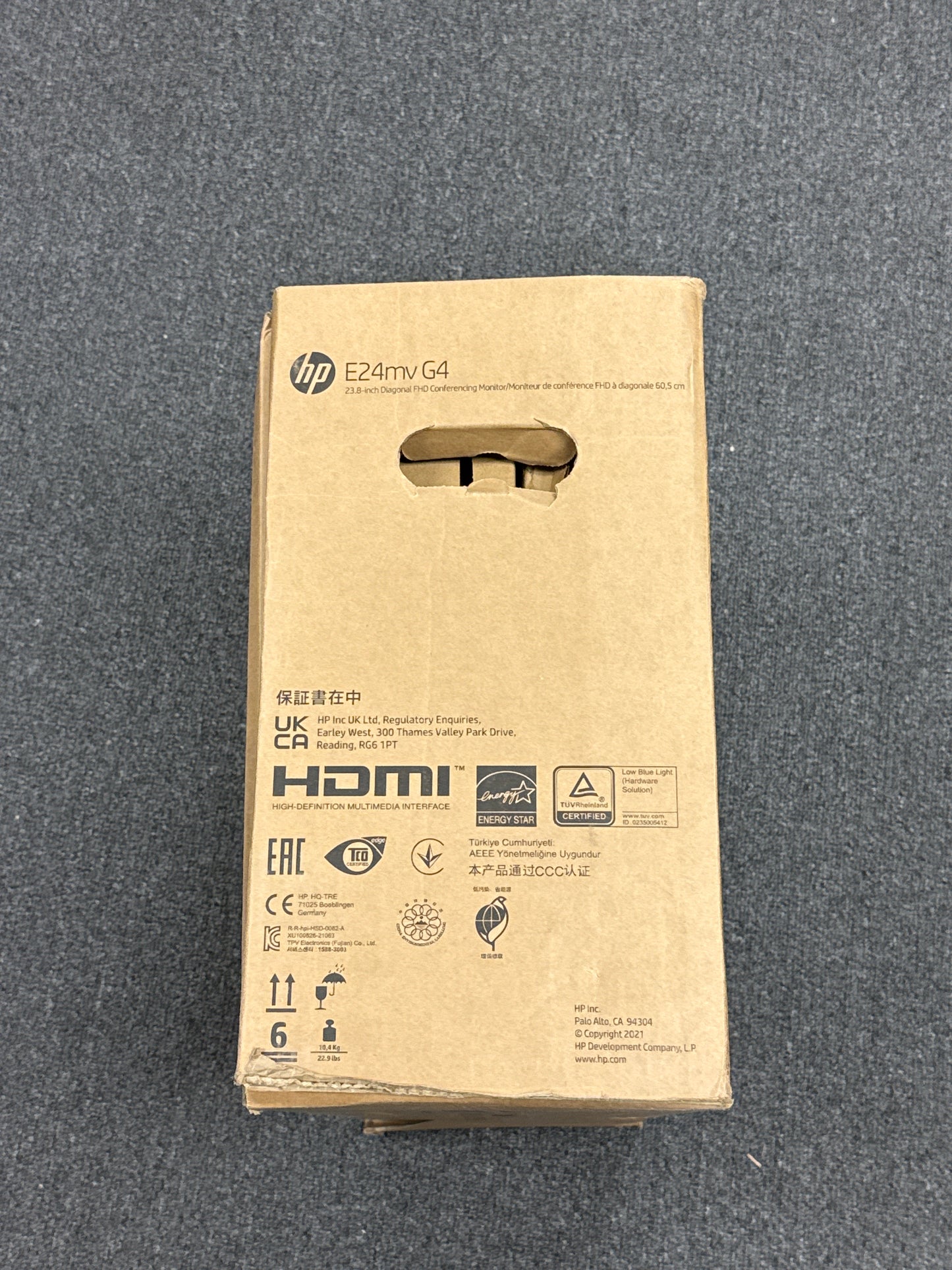 New HP E24mv G4 FHD Conferencing Monitor 23.8 LCD FHD